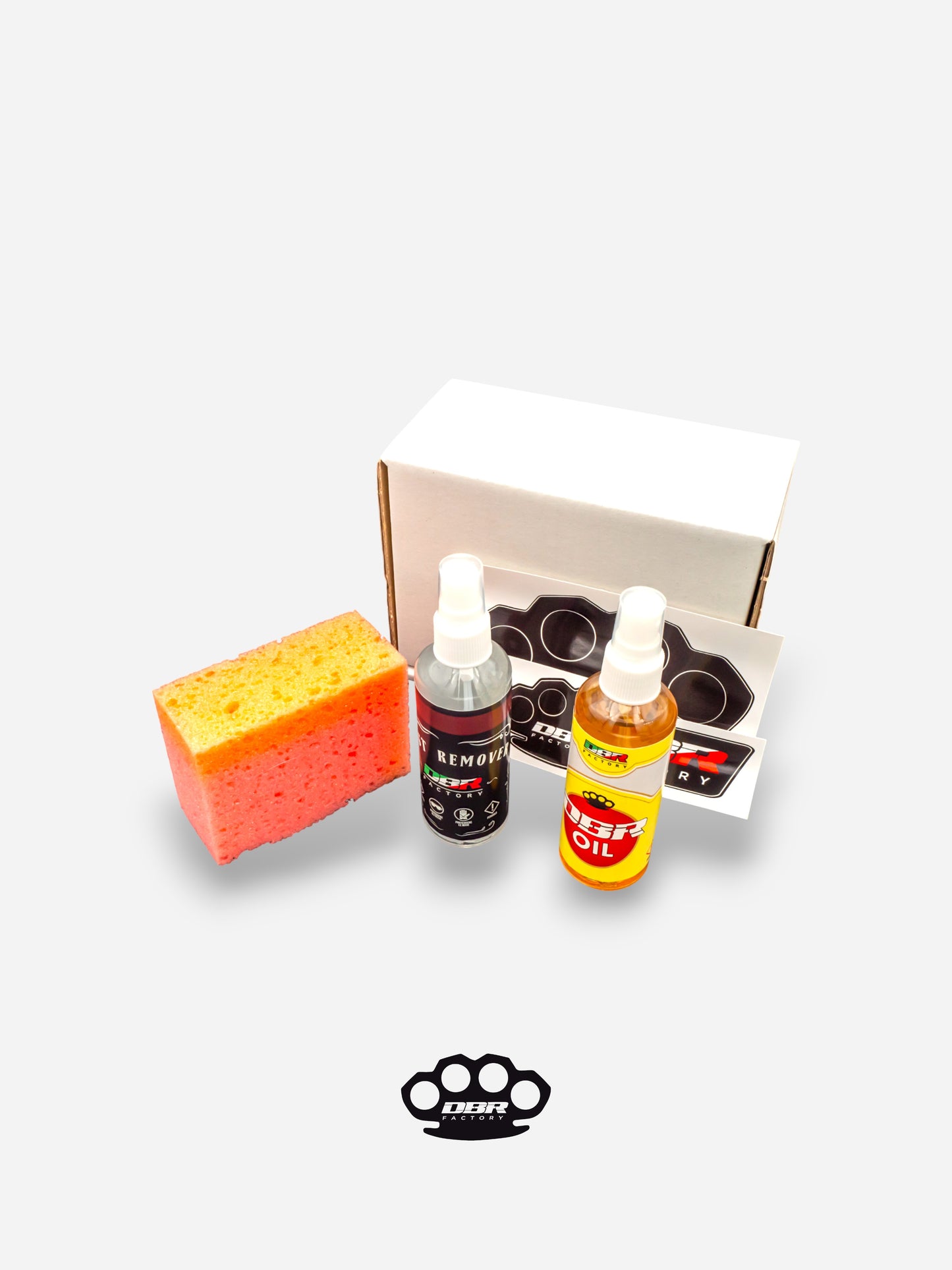 DBR Care Kit Classic - Huile Antirouille + Rust Remover + Éponge & Adhésifs