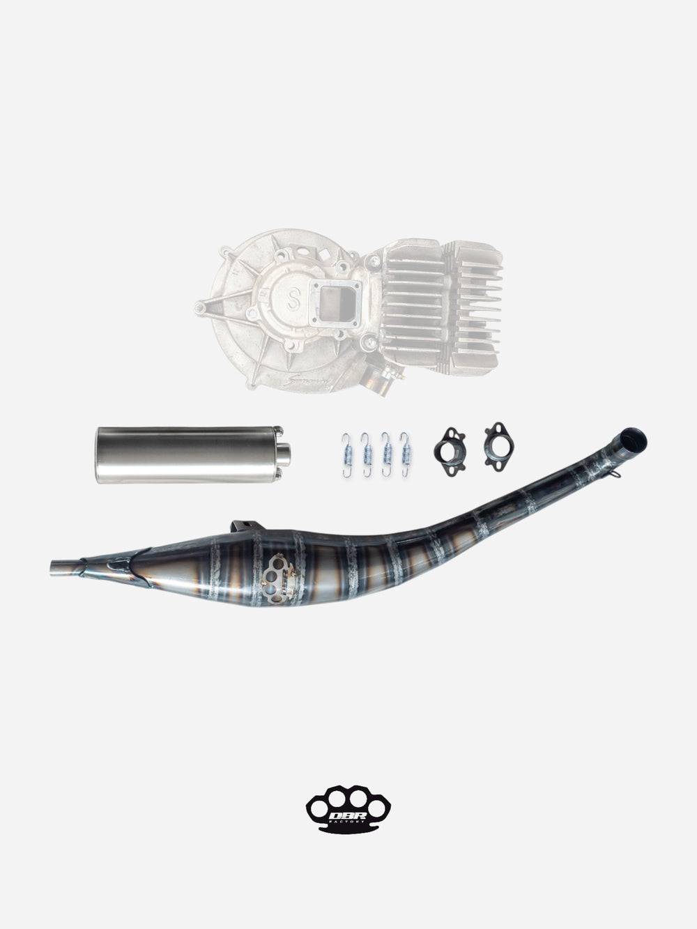 DBR Pot d'Échappement GP01 pour Simonini 4P - Groupes Thermiques Scooter
