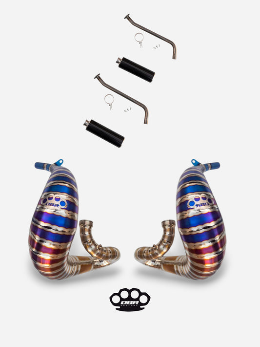 DBR Complete Titanium Exhaust for YAMAHA BANSHEE 350CC ATV 1988–2009