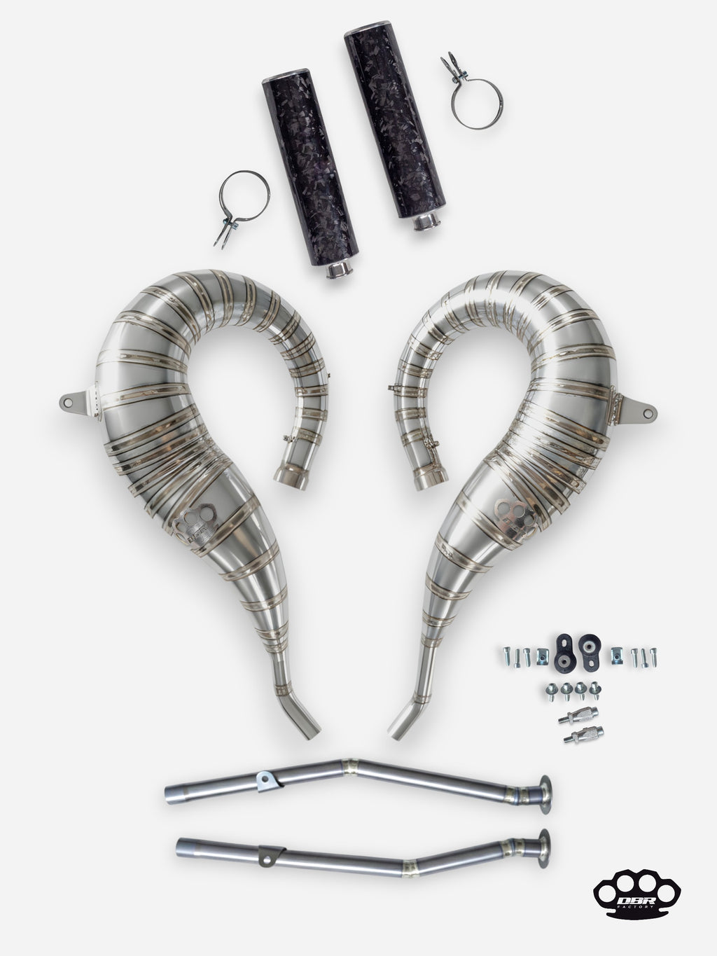 DBR Échappement Complet en Titane pour YAMAHA BANSHEE 350CC VTT 1988–2009