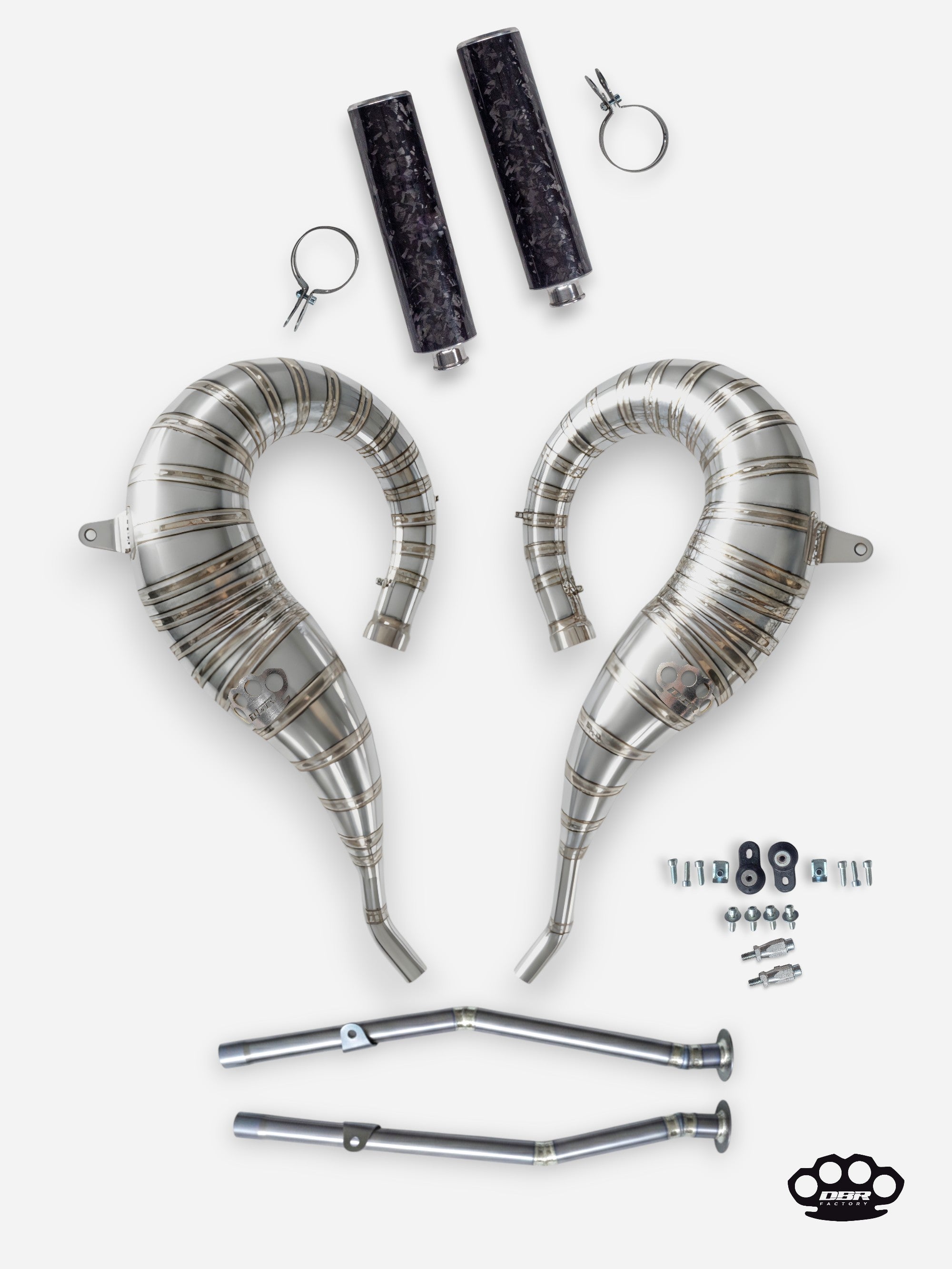 DBR Échappement Complet en Titane pour YAMAHA BANSHEE 350CC VTT 1988–2009