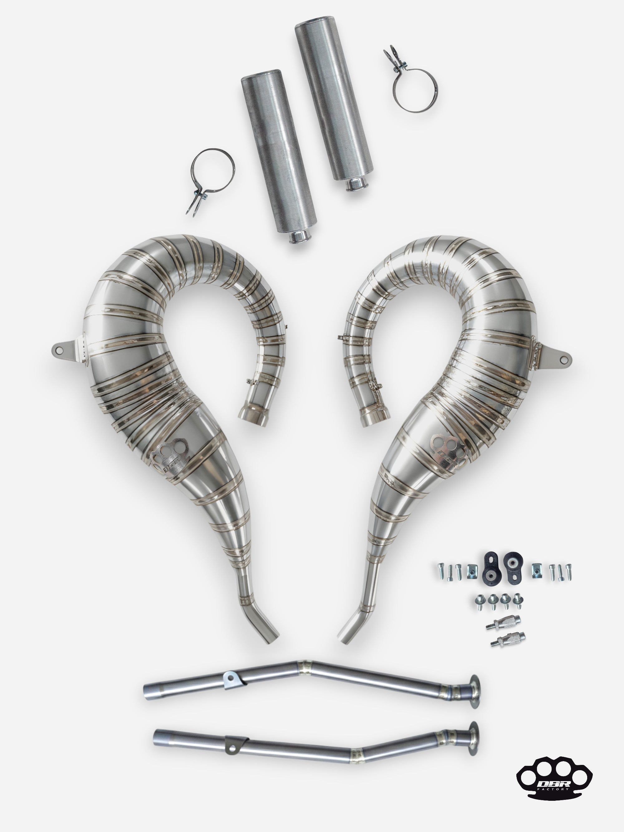 DBR Échappement Complet en Titane pour YAMAHA BANSHEE 350CC VTT 1988–2009