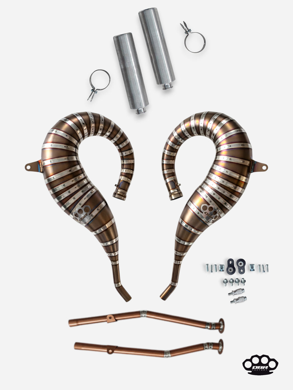 DBR Échappement Complet en Titane pour YAMAHA BANSHEE 350CC VTT 1988–2009