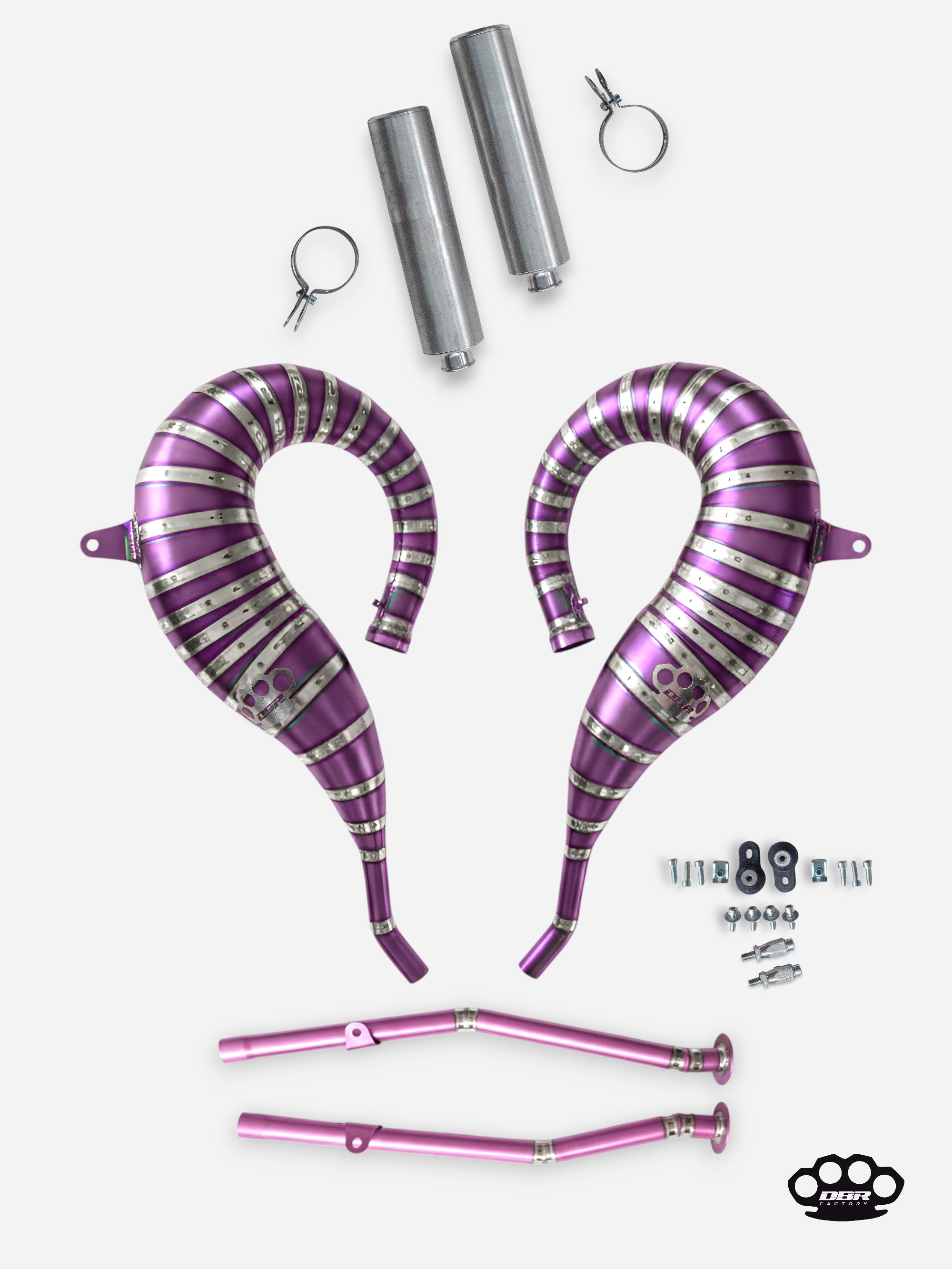 DBR Échappement Complet en Titane pour YAMAHA BANSHEE 350CC VTT 1988–2009