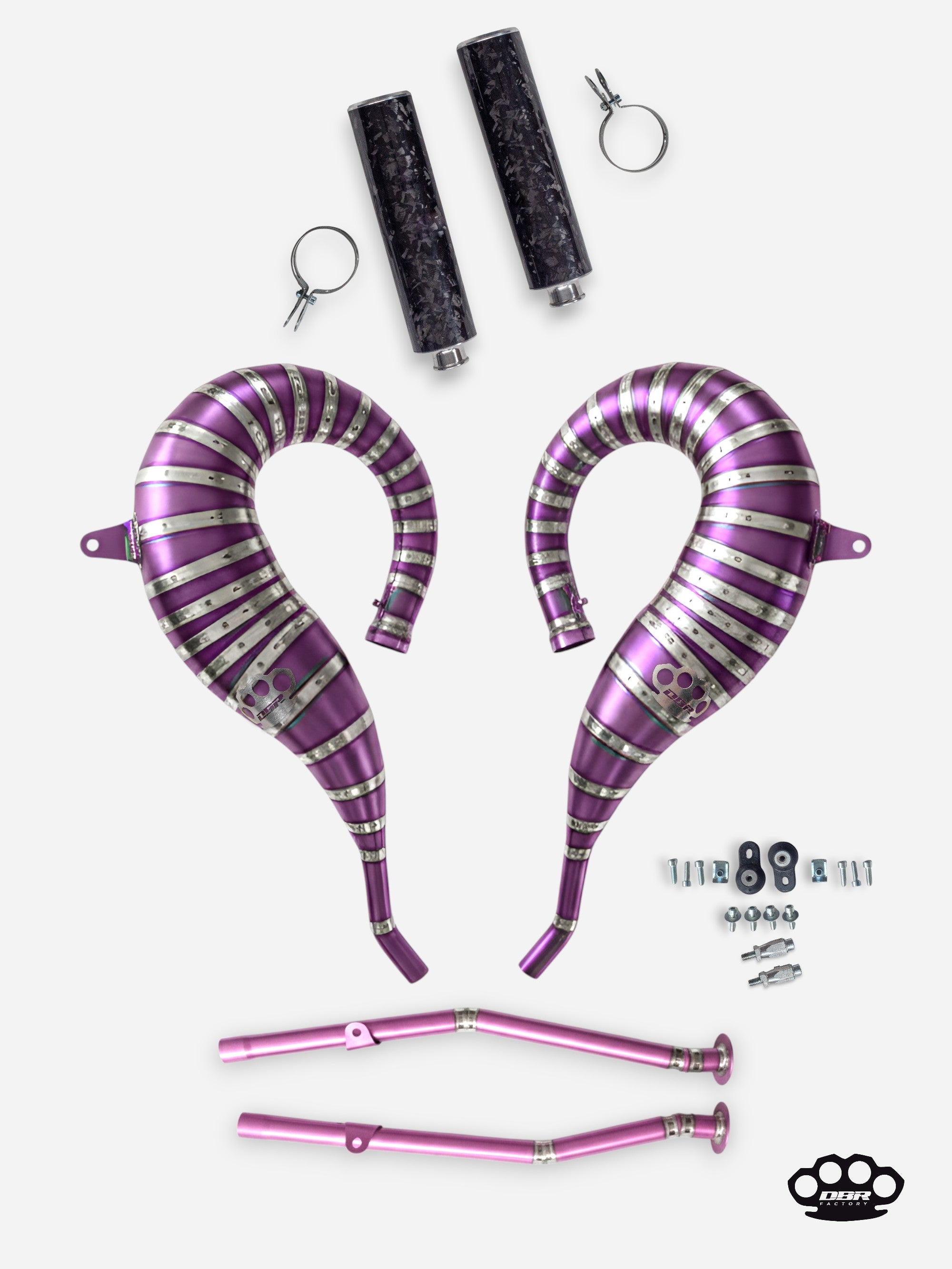 DBR Échappement Complet en Titane pour YAMAHA BANSHEE 350CC VTT 1988–2009