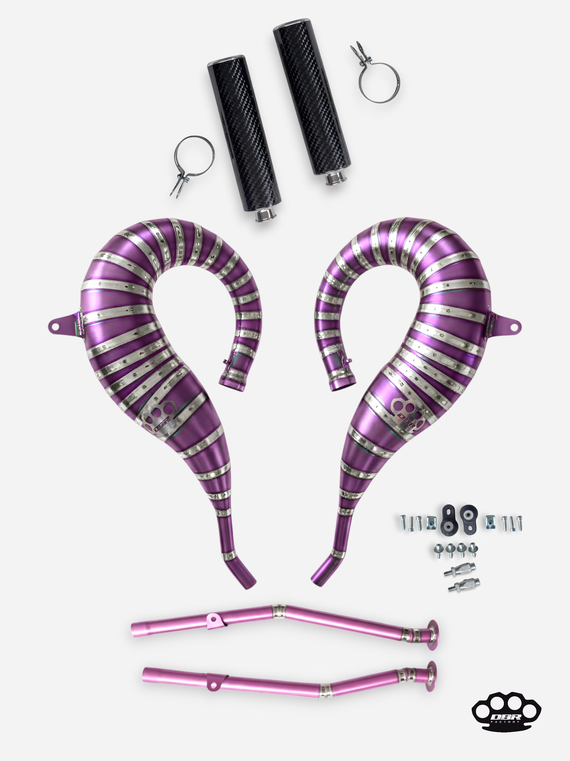 DBR Échappement Complet en Titane pour YAMAHA BANSHEE 350CC VTT 1988–2009