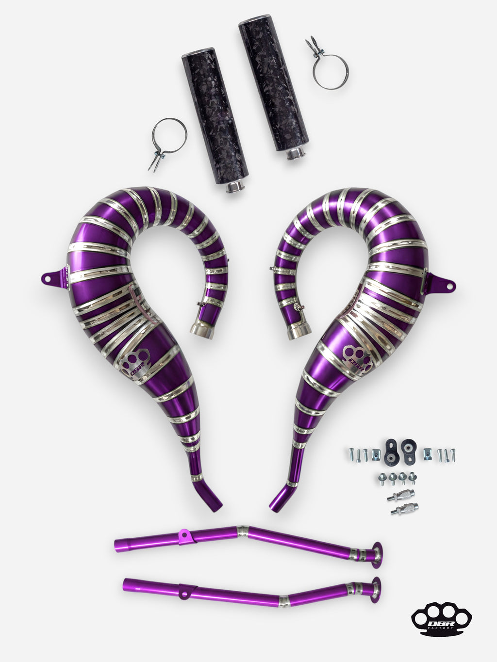 DBR Échappement Complet en Titane pour YAMAHA BANSHEE 350CC VTT 1988–2009