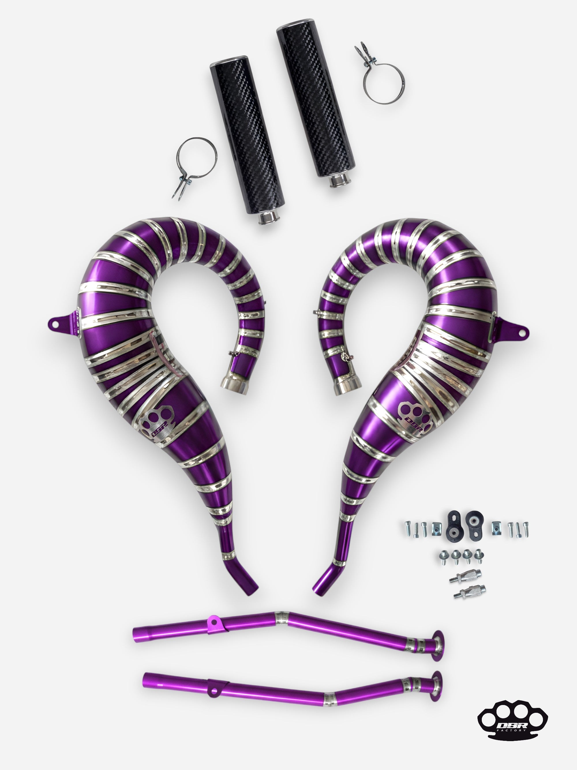 DBR Échappement Complet en Titane pour YAMAHA BANSHEE 350CC VTT 1988–2009