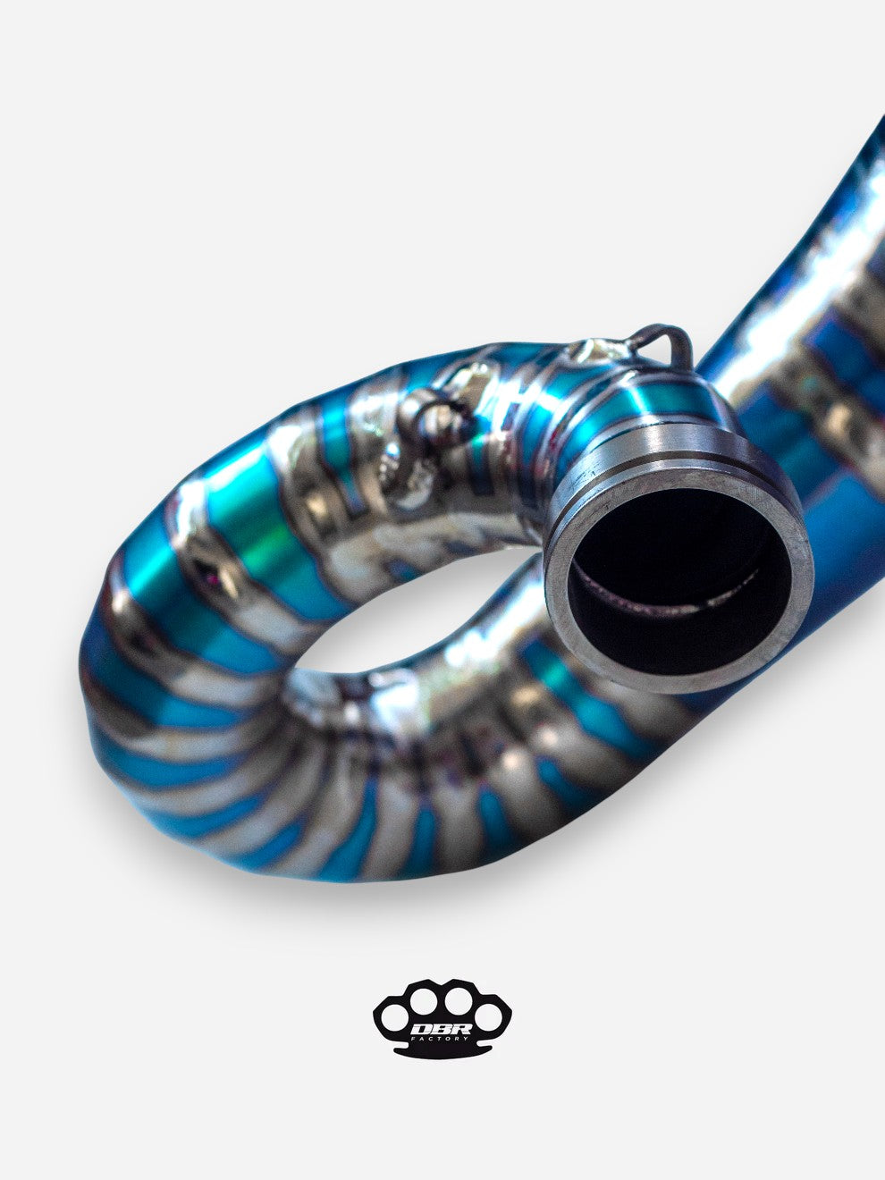 DBR Off-Road Auspuff 250/300cc Hoch Titanium