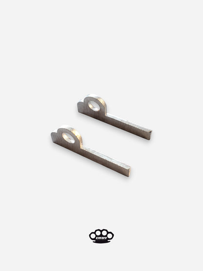 DBR Staffe di supporto cavalletto centrale per slitta rinforzata – A saldare - DBR Factory