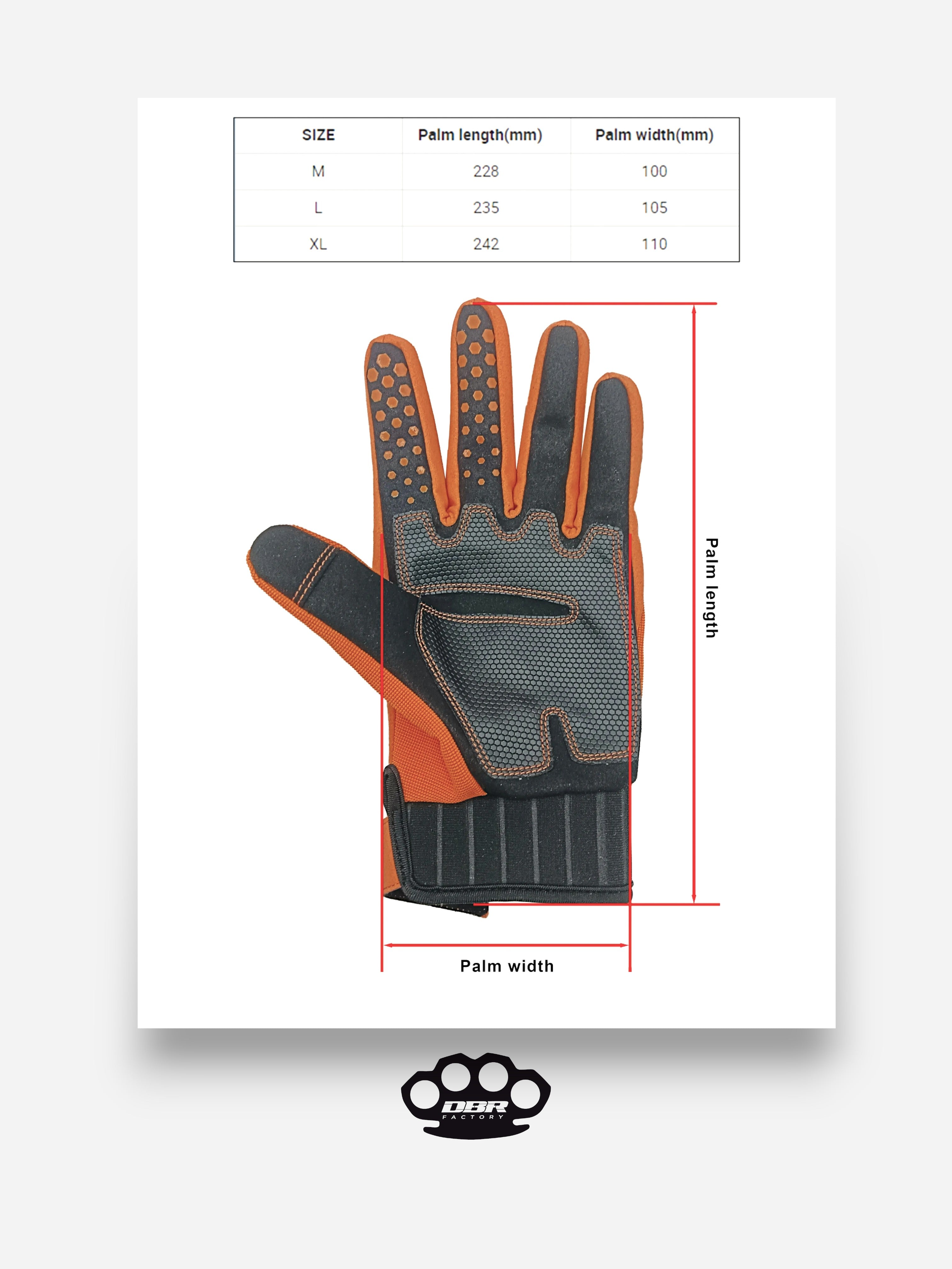 DBR Winter Touch Pro - Guanti Da Moto Invernali in Neoprene - DBR Factory
