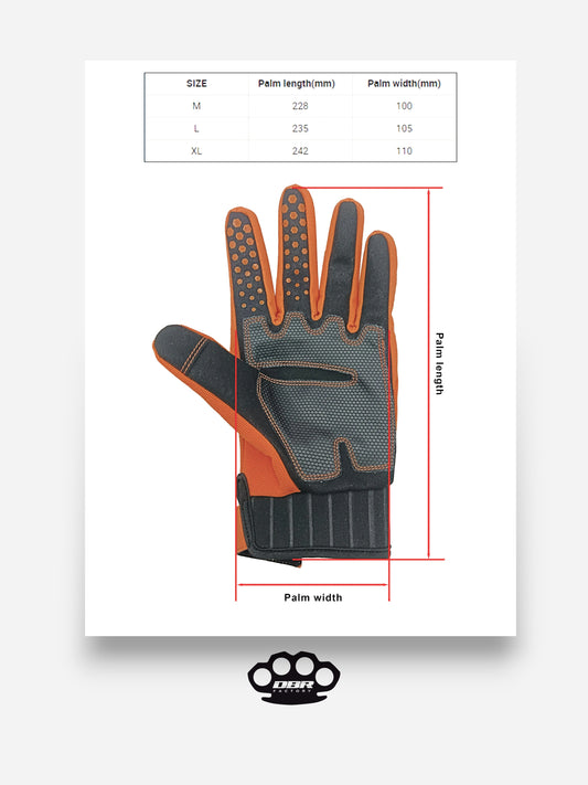 DBR Winter Touch Pro - Guanti Da Moto Invernali in Neoprene