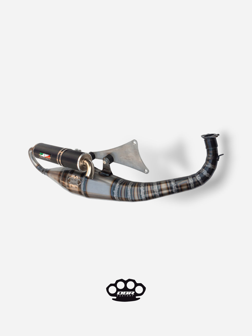 Marmitta DBR Minarelli Orizzontale - Scarico Intermedio 70cc - DBR Factory