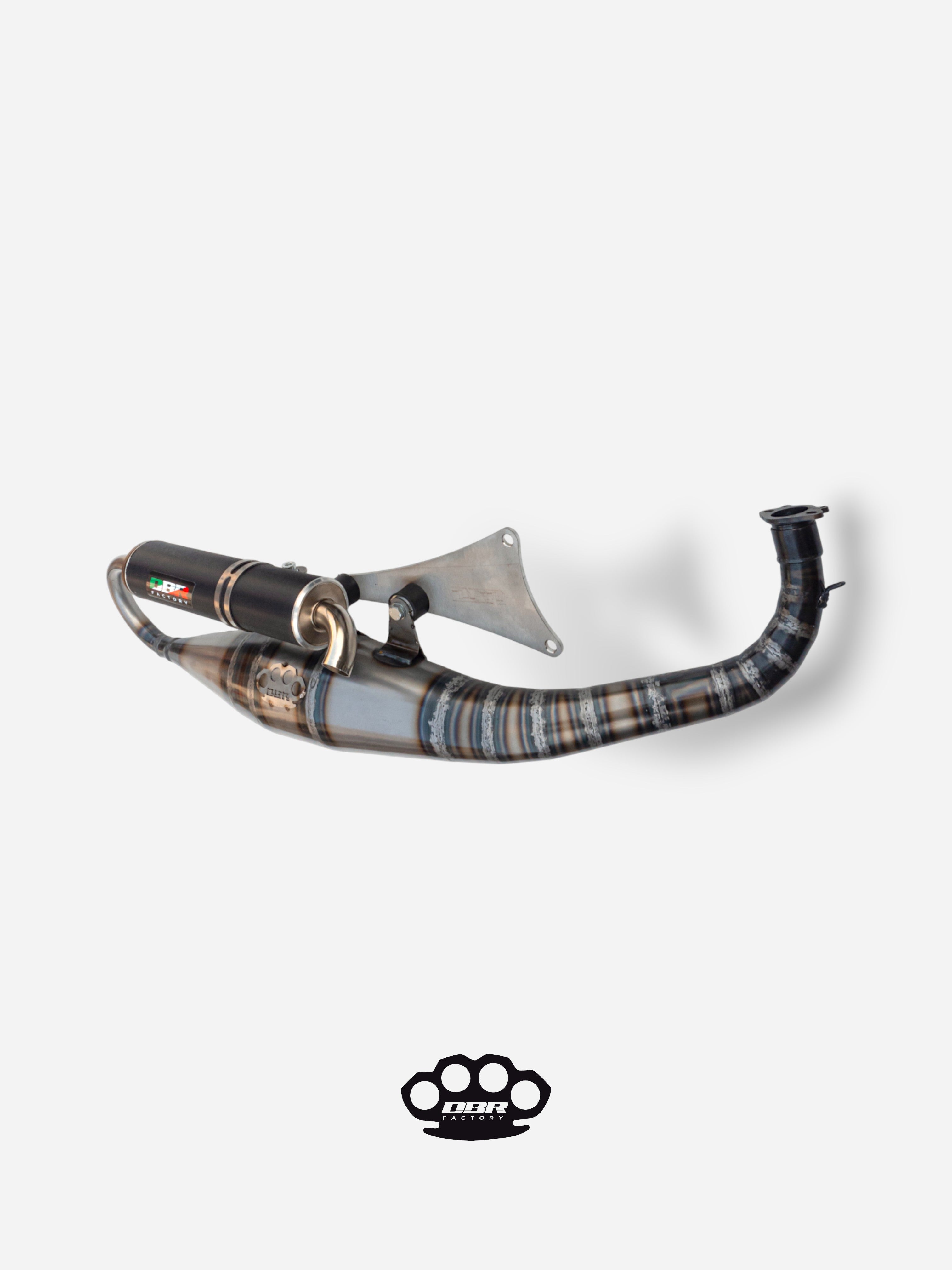 Marmitta DBR Minarelli Orizzontale - Scarico Intermedio 70cc - DBR Factory