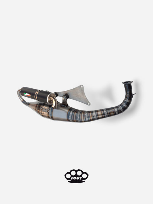 Marmitta DBR Minarelli Orizzontale - Zwischenrohr Auspuff 70cc