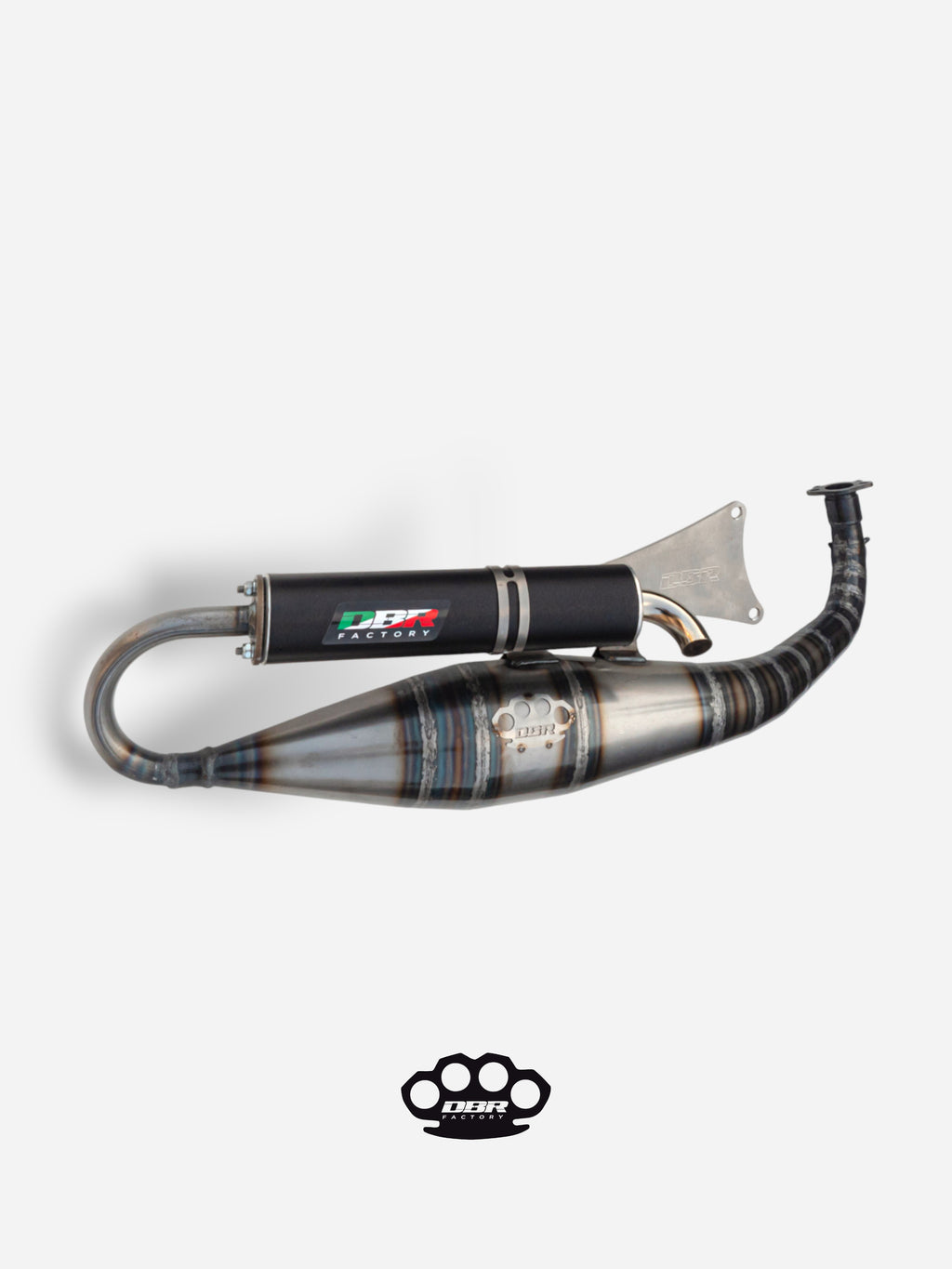 Marmitta DBR Minarelli Orizzontale - Scarico Intermedio 70cc - DBR Factory