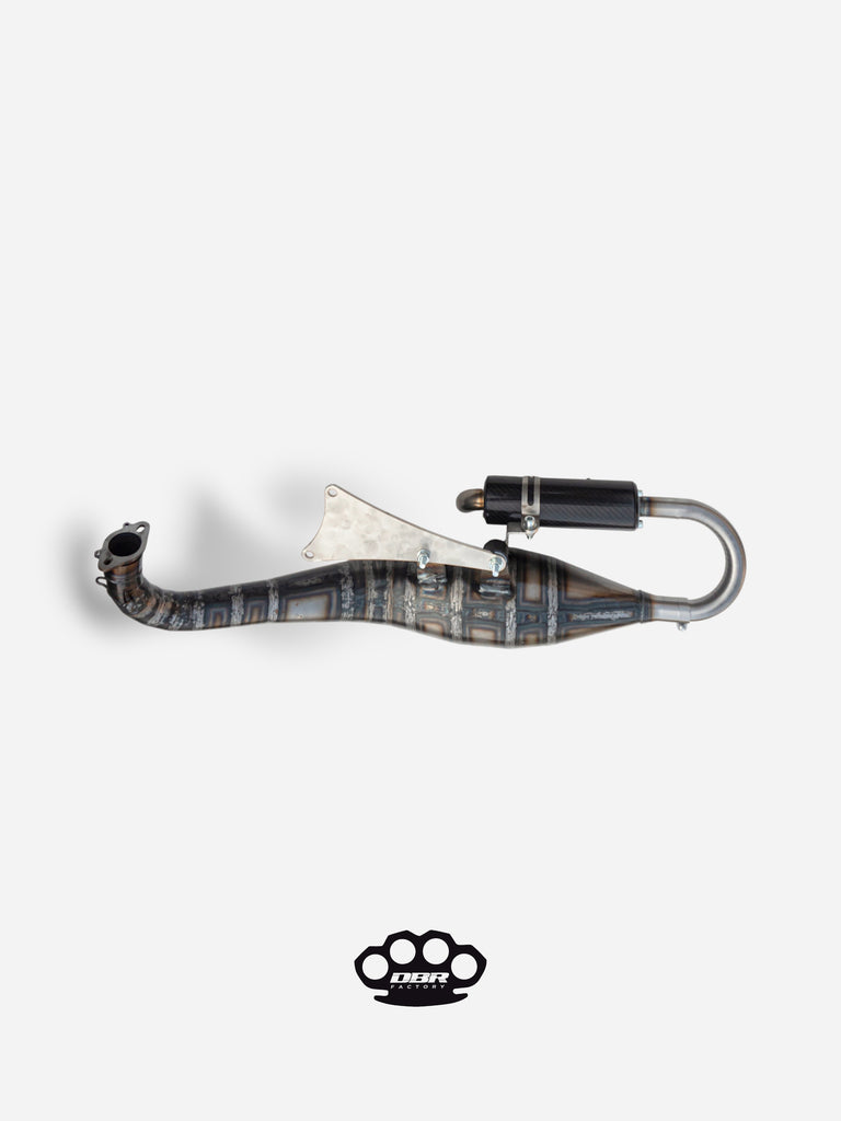 Marmitta DBR Minarelli Orizzontale - Scarico Over Trofeo 90-100cc - DBR Factory