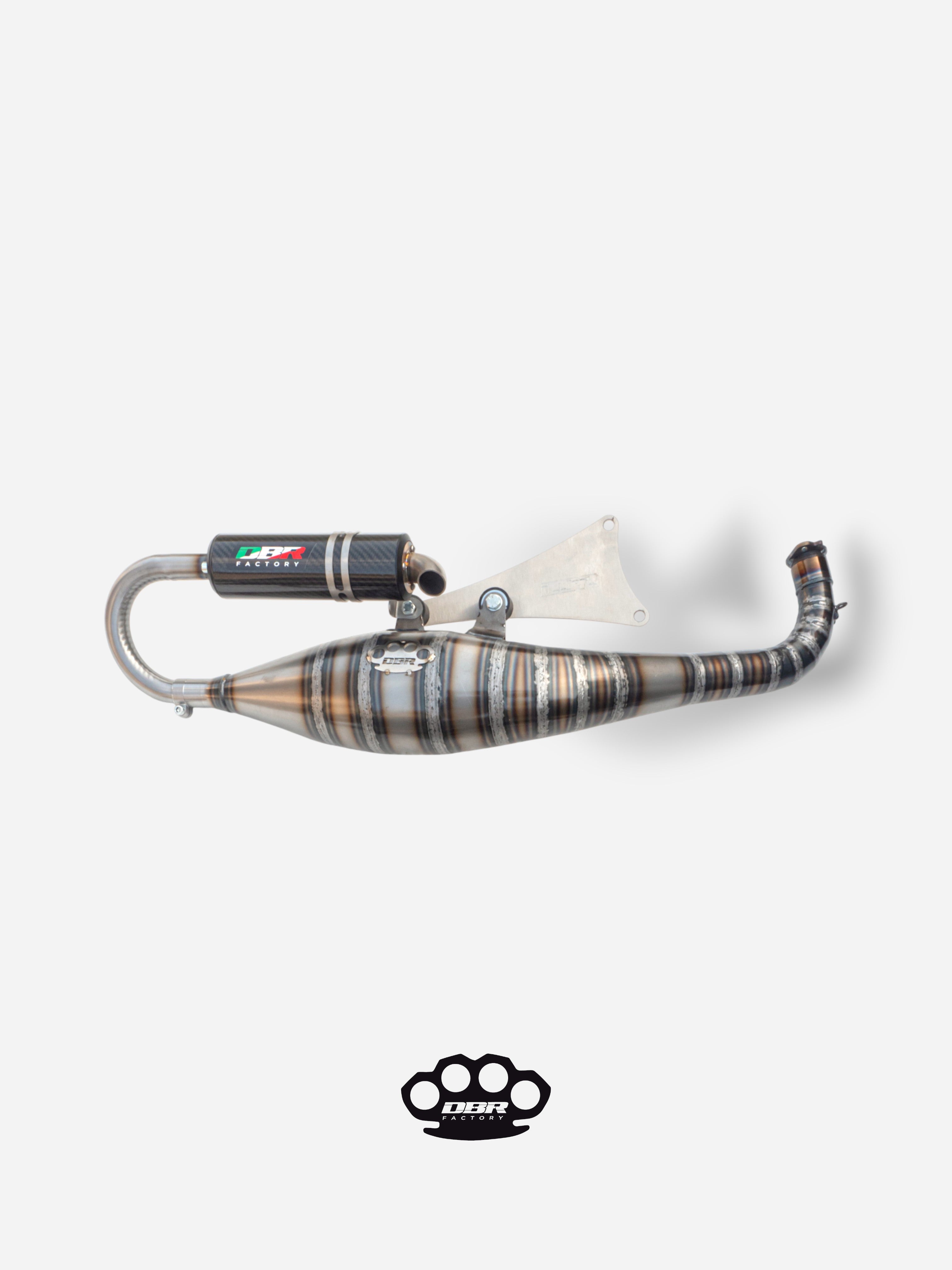 Marmitta DBR Minarelli Orizzontale - Scarico Over Trofeo 90-100cc - DBR Factory