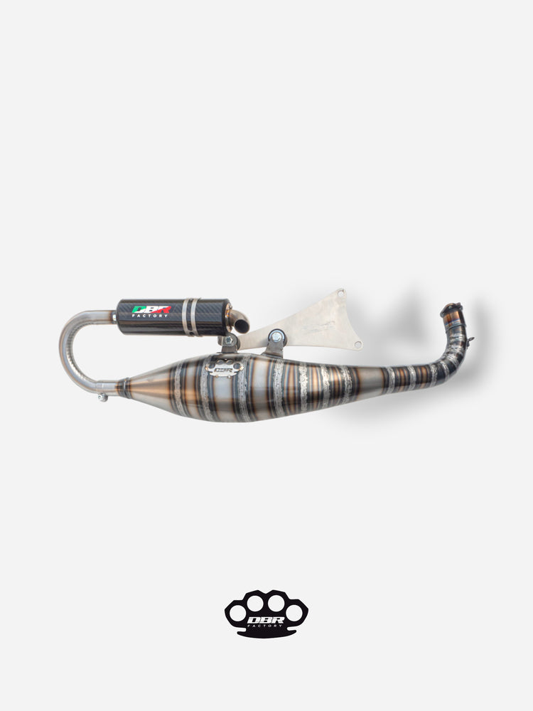 Marmitta DBR Minarelli Orizzontale - Scarico Over Trofeo 90-100cc - DBR Factory