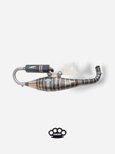 Carica l'immagine nel visualizzatore di Gallery, Marmitta DBR Minarelli Orizzontale - Scarico Over Trofeo 90-100cc - DBR Factory