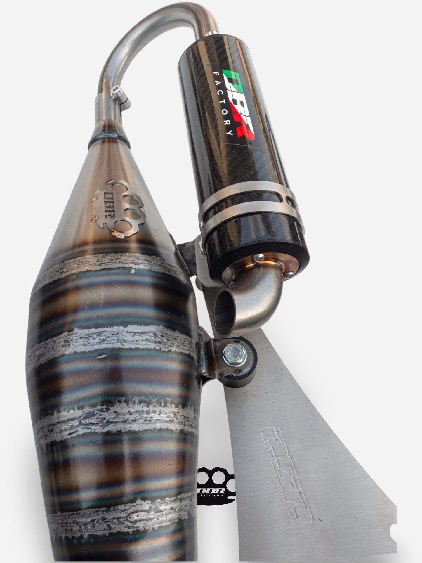 Marmitta DBR Minarelli Orizzontale - Scarico Trofeo 70-89cc