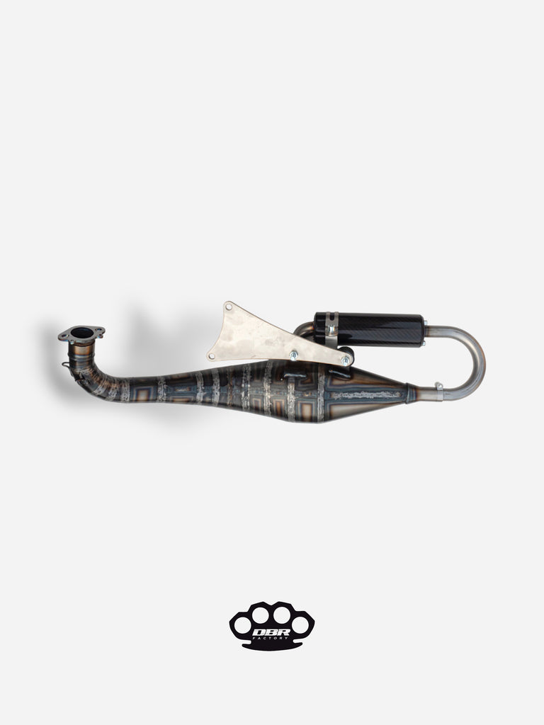 Marmitta DBR Minarelli Orizzontale - Scarico Trofeo 70-89cc - DBR Factory