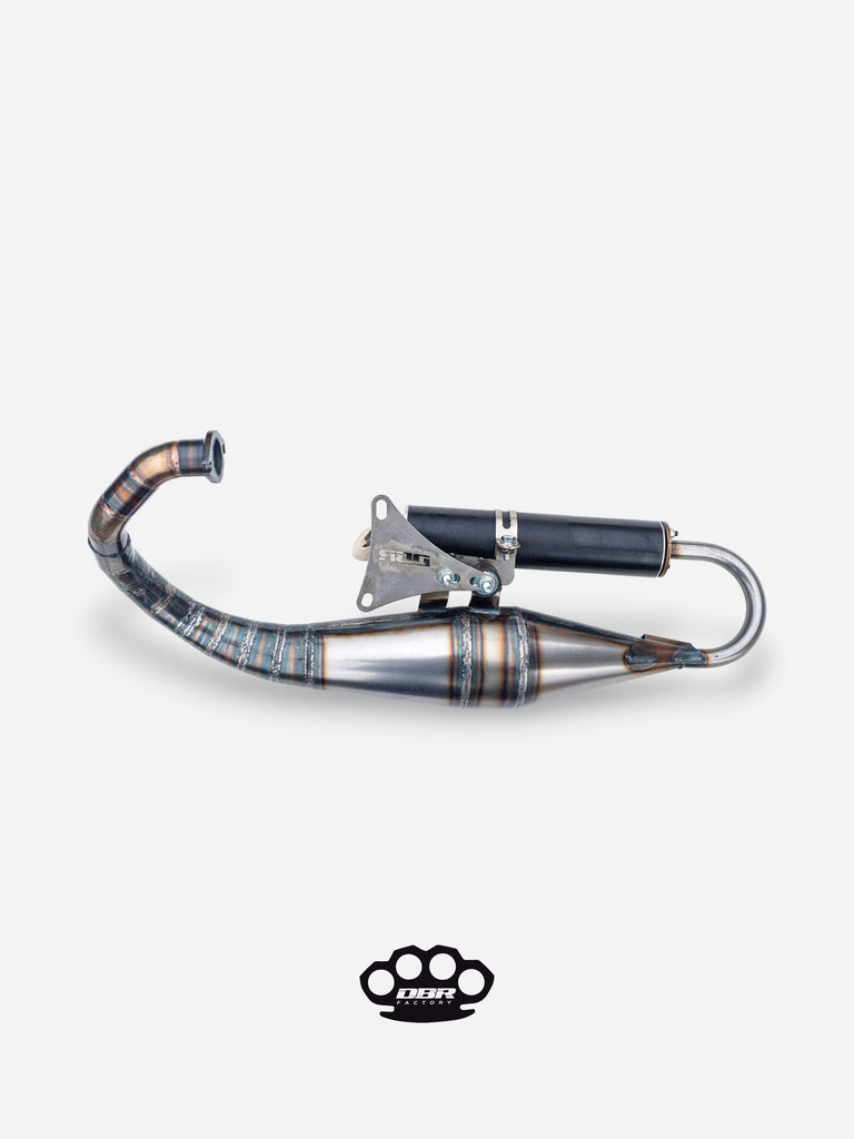 Marmitta DBR Minarelli Verticale Base - MBK Booster Spirit, Next Generation e Stunt - Yamaha Zuma e Slider - DBR Factory