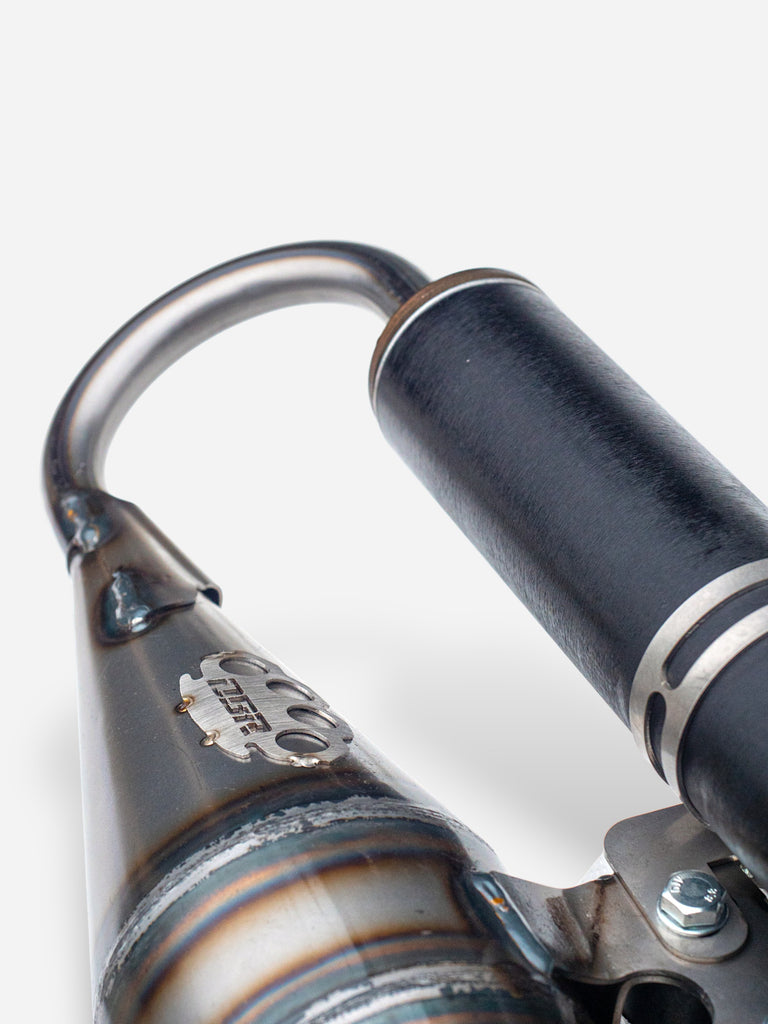 Marmitta DBR Minarelli Verticale Base - MBK Booster Spirit, Next Generation e Stunt - Yamaha Zuma e Slider - DBR Factory