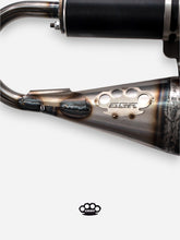 Carica l'immagine nel visualizzatore di Gallery, Marmitta DBR Minarelli Verticale Intermedio - MBK Booster Spirit, Next Generation e Stunt - Yamaha Zuma e Slider - DBR Factory