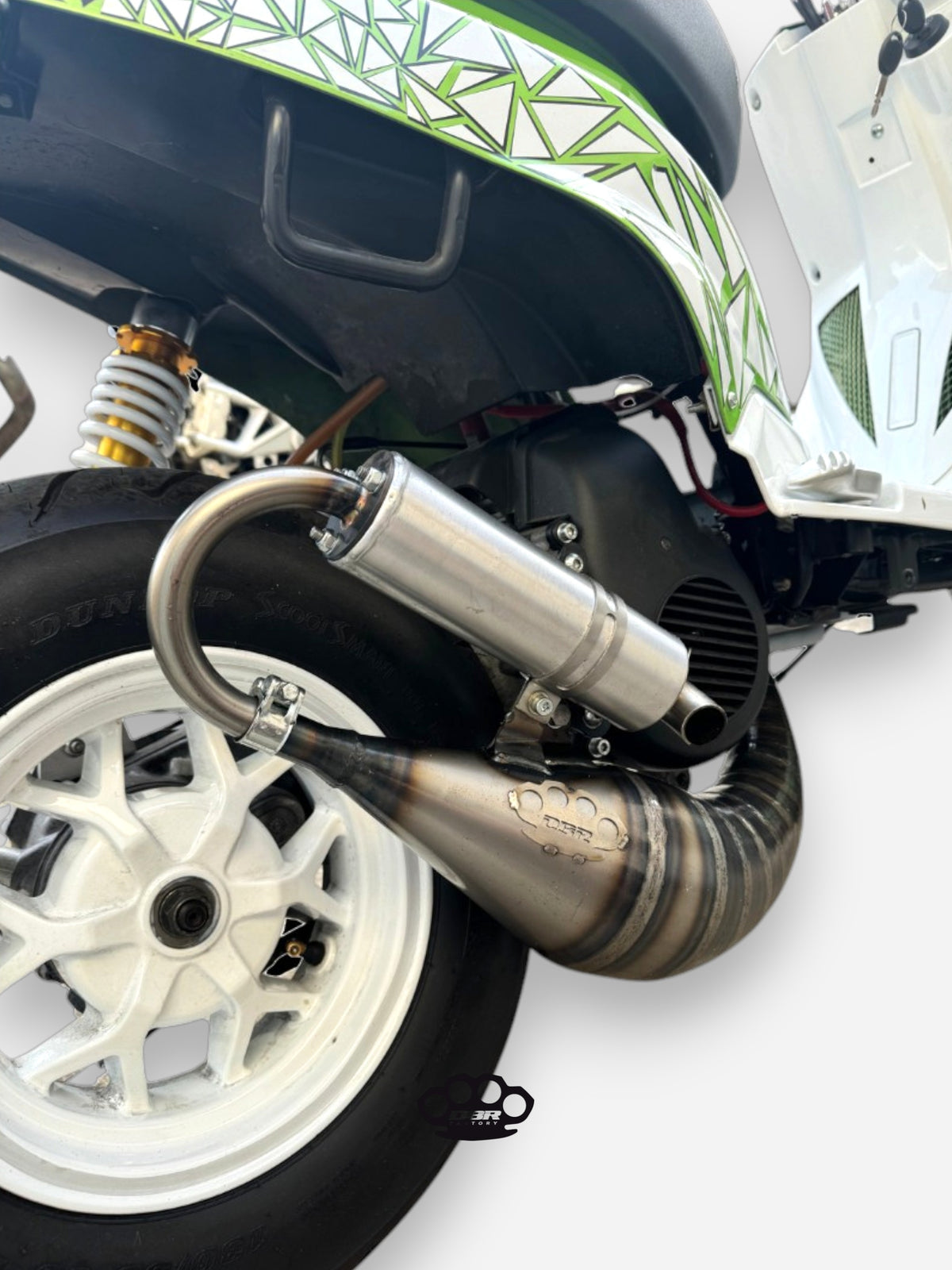 Pot d'Échappement DBR Minarelli Vertical Trofeo - MBK Booster Spirit, Next Generation et Stunt - Yamaha Zuma et Slider