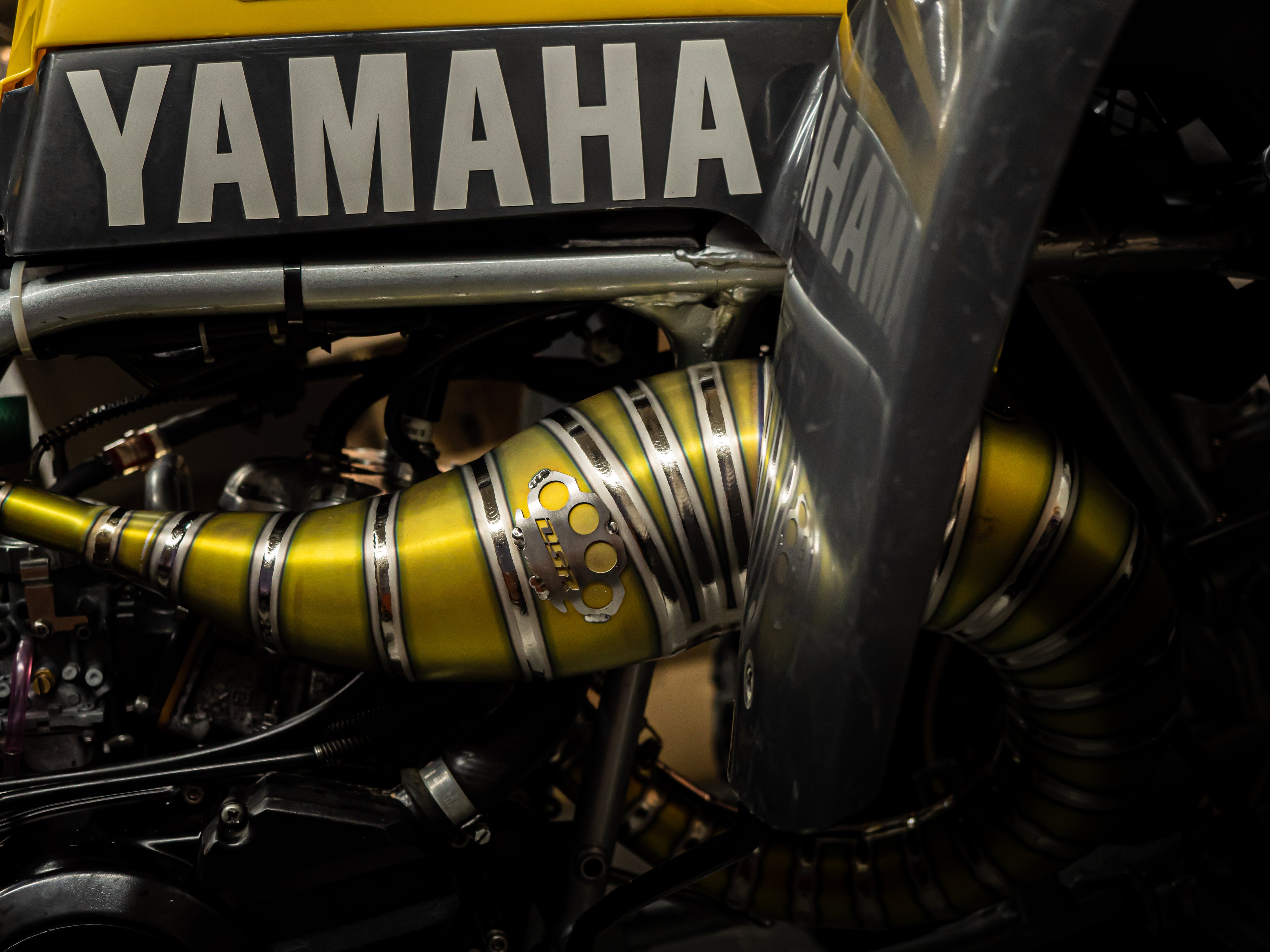 DBR Échappement Complet en Titane pour YAMAHA BANSHEE 350CC VTT 1988–2009