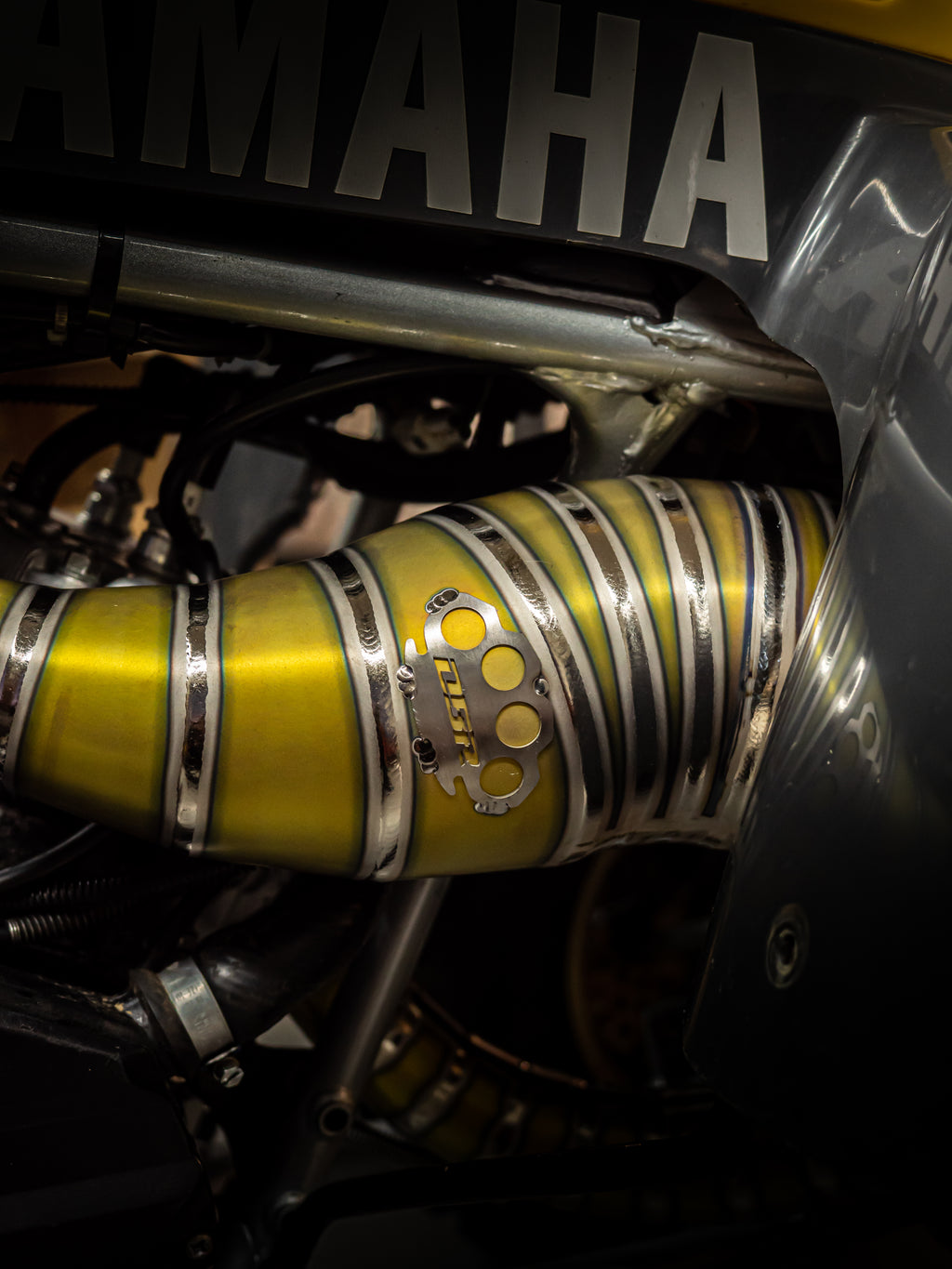 DBR Échappement Complet en Titane pour YAMAHA BANSHEE 350CC VTT 1988–2009