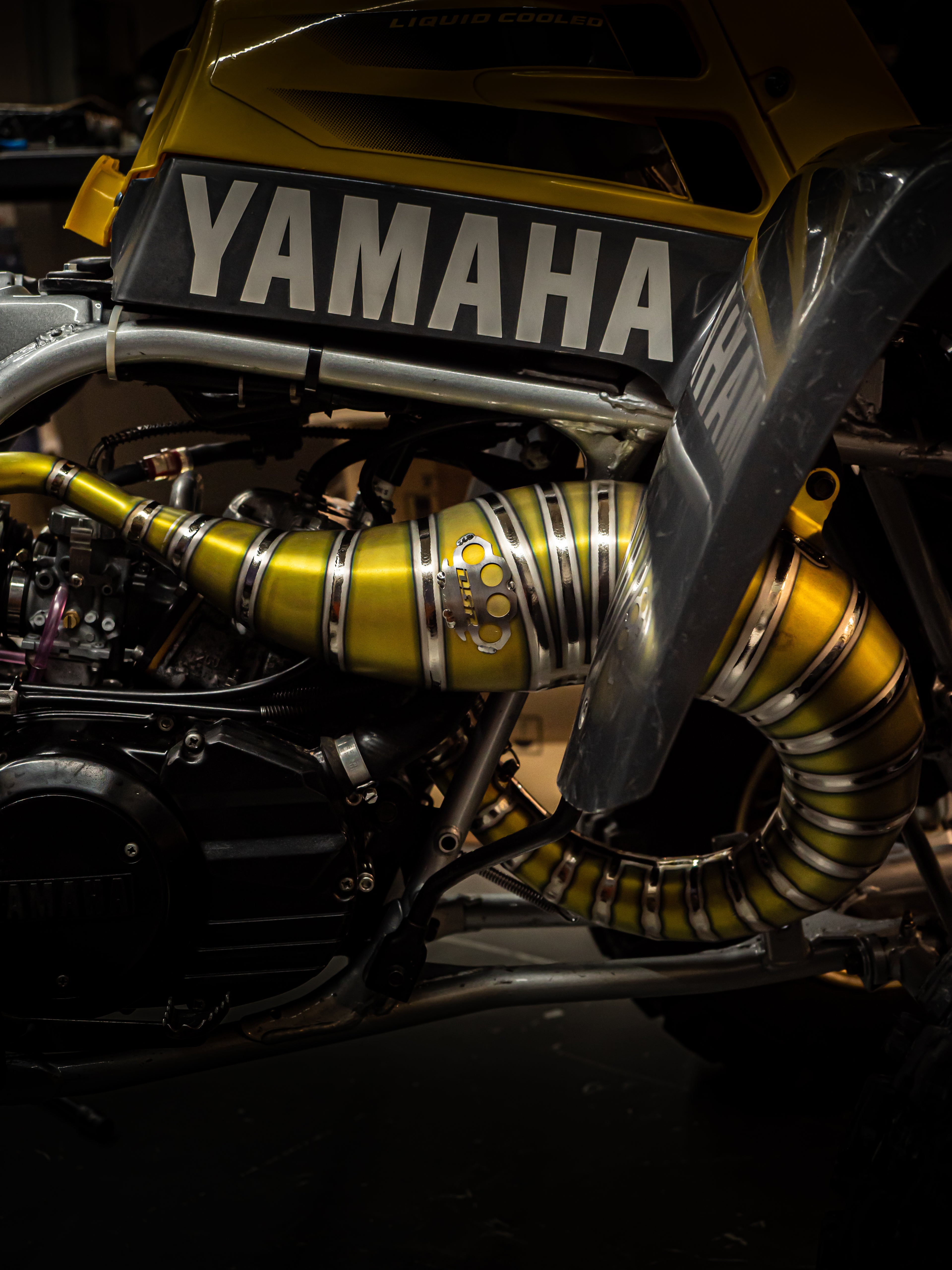 DBR Échappement Complet en Titane pour YAMAHA BANSHEE 350CC VTT 1988–2009