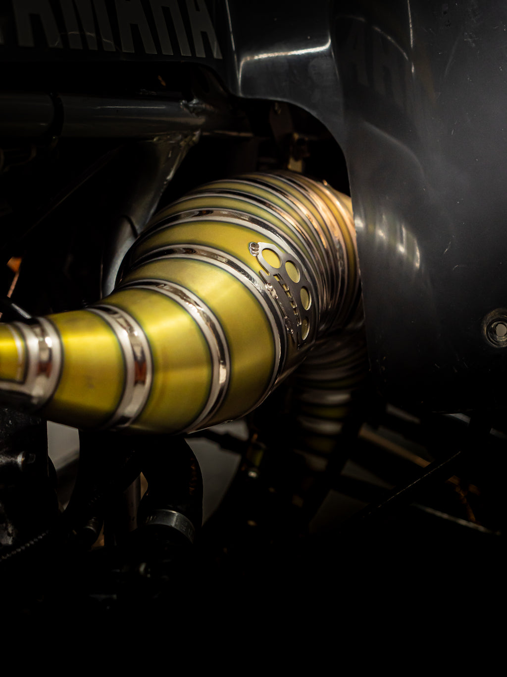 DBR Échappement Complet en Titane pour YAMAHA BANSHEE 350CC VTT 1988–2009