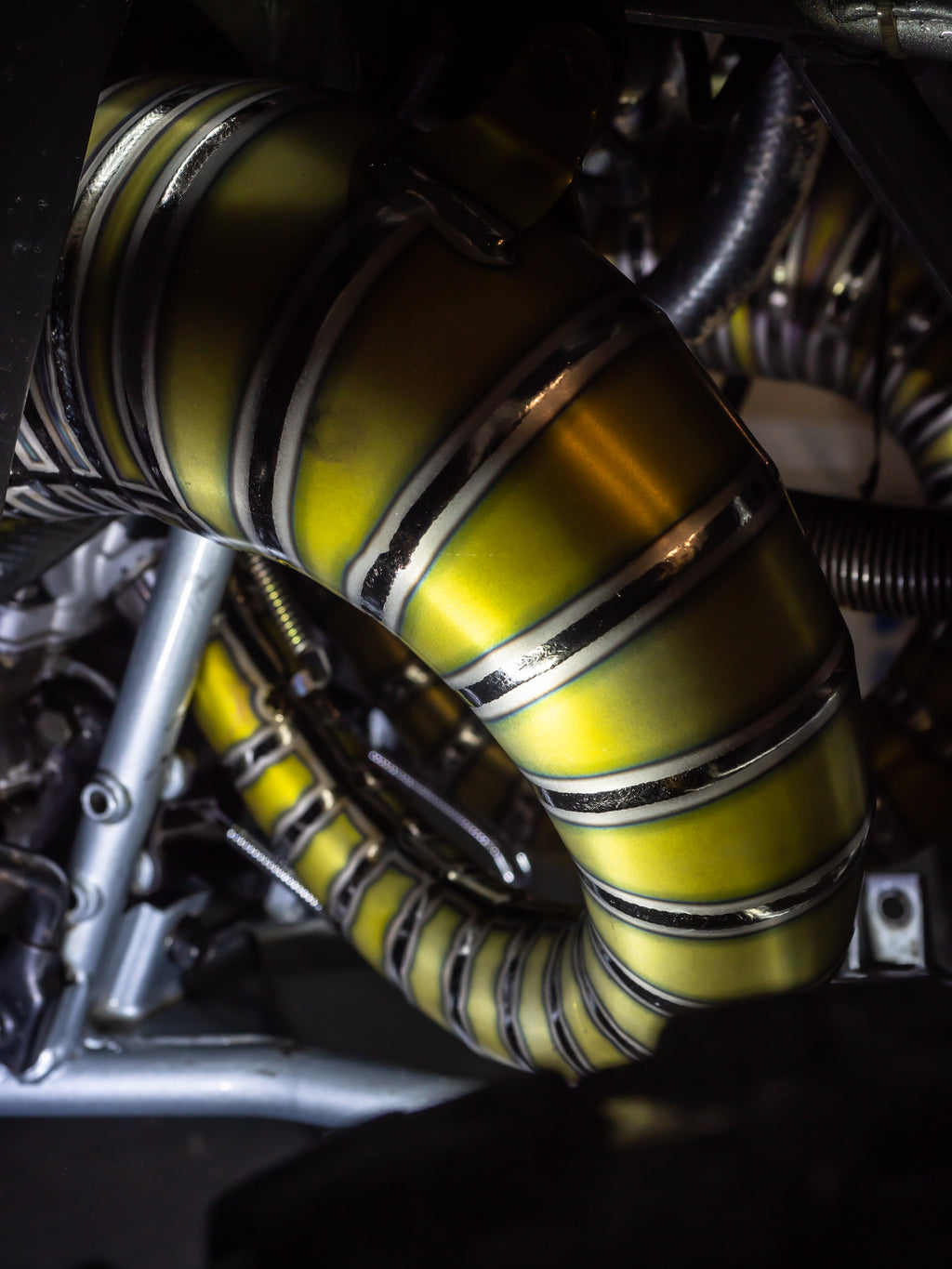 DBR Échappement Complet en Titane pour YAMAHA BANSHEE 350CC VTT 1988–2009