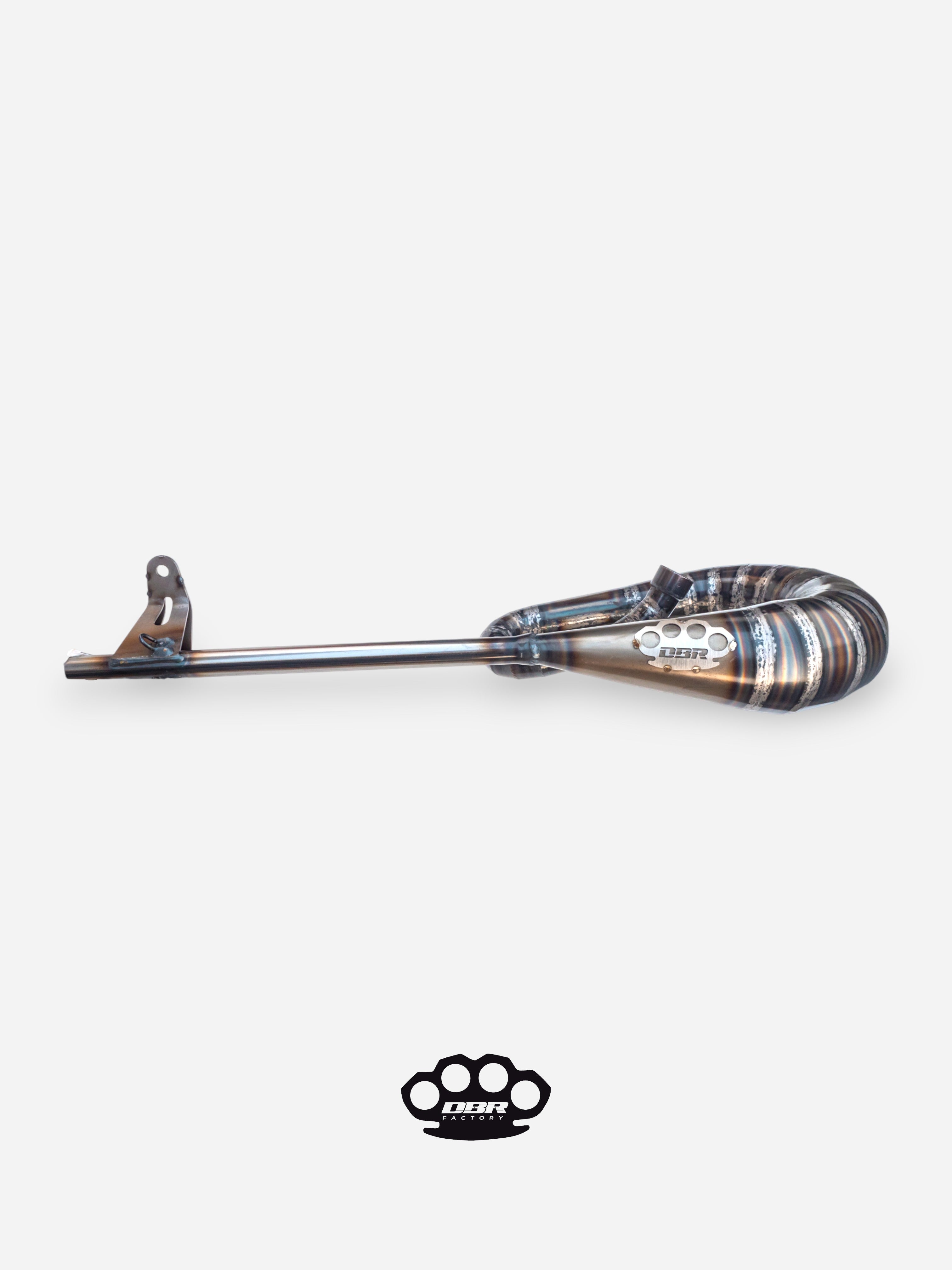 DBR Classic Moped Auspuff – Integrierter Schalldämpfer