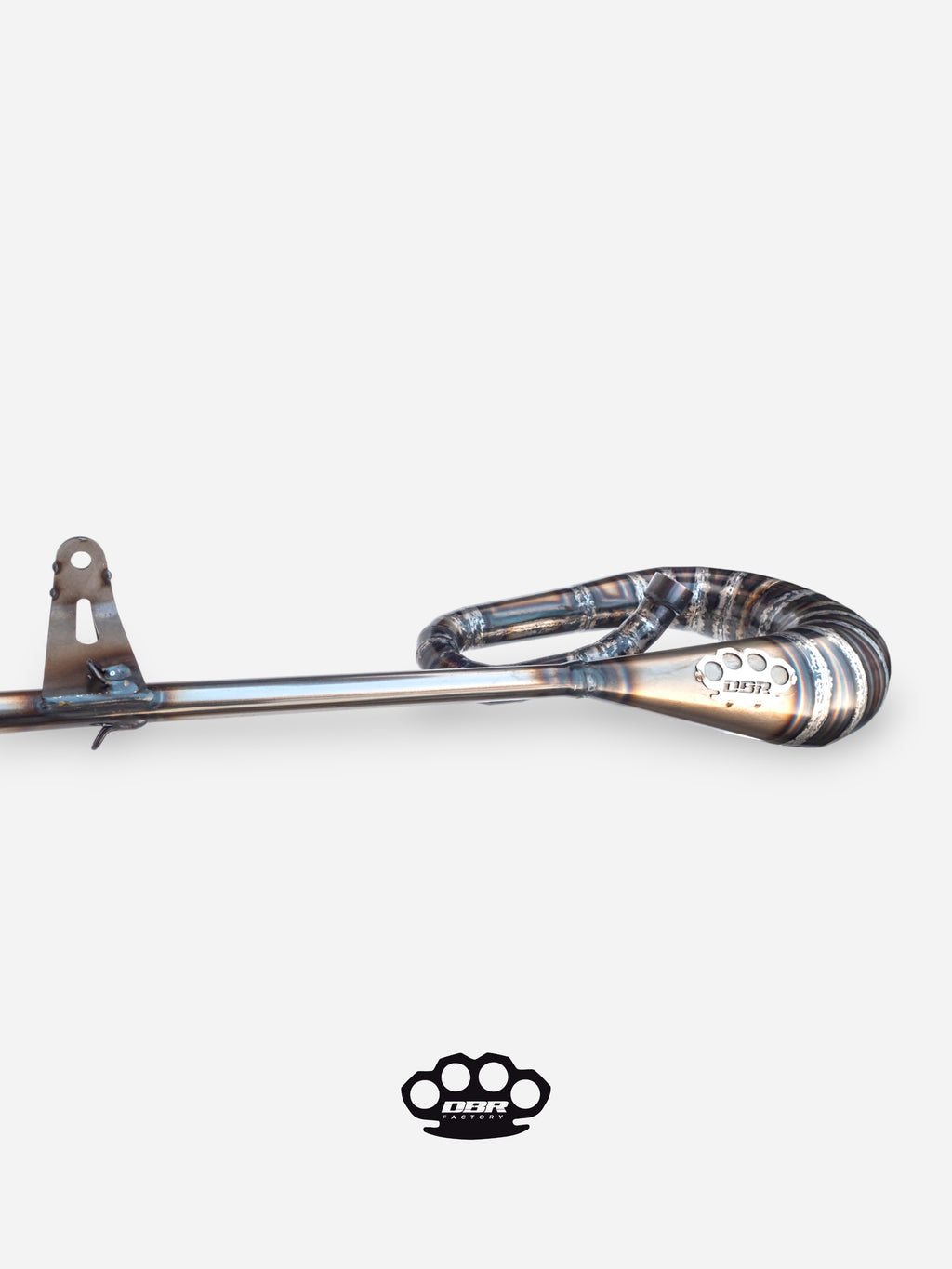 DBR Classic Moped Auspuff – Integrierter Schalldämpfer