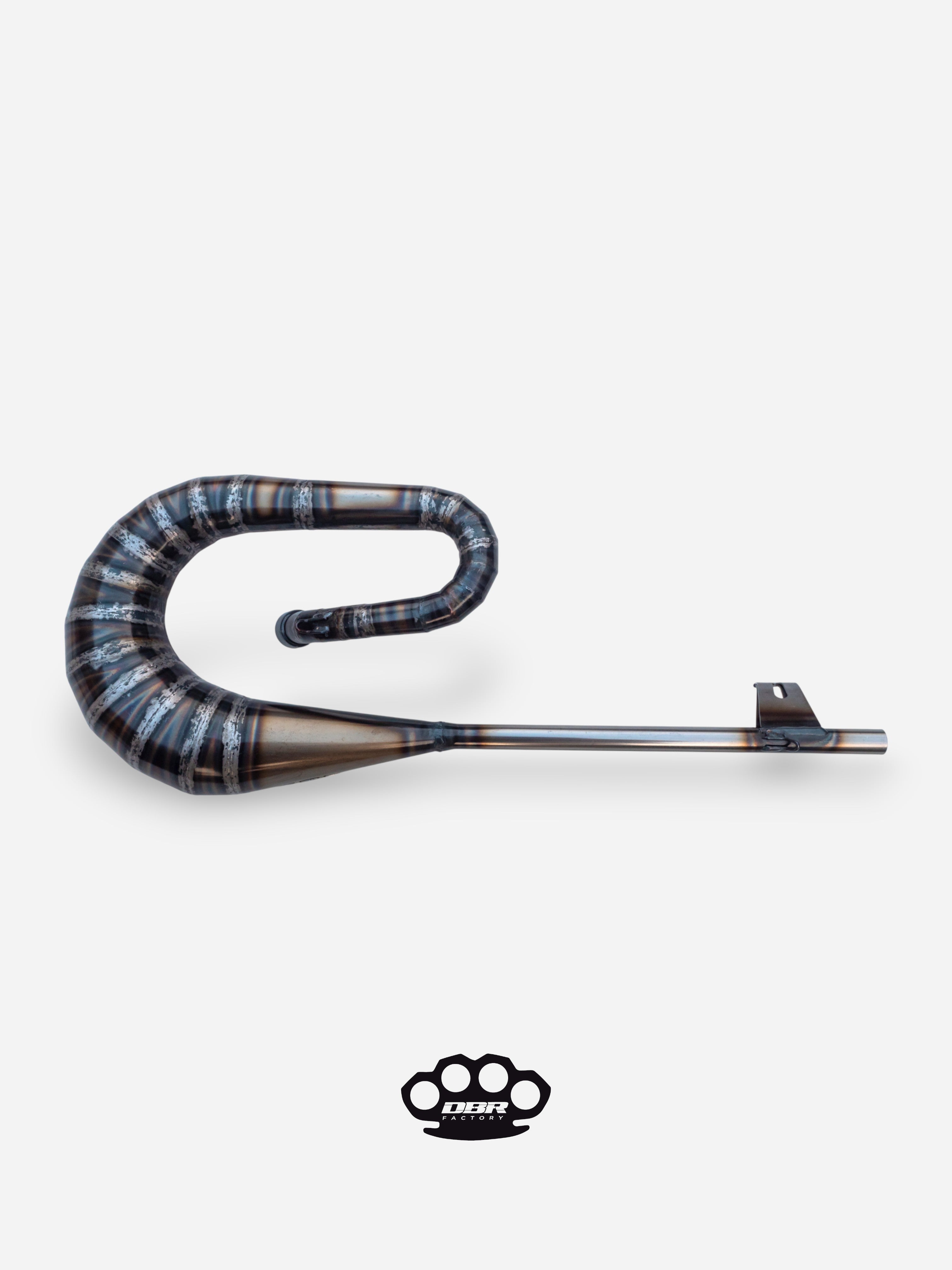 DBR Classic Moped Auspuff – Integrierter Schalldämpfer