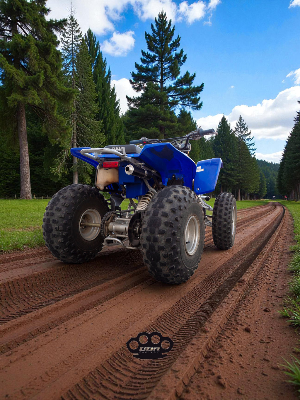 Komplette DBR Auspuffanlage für YAMAHA BLASTER 200cc ATV 1988–2009