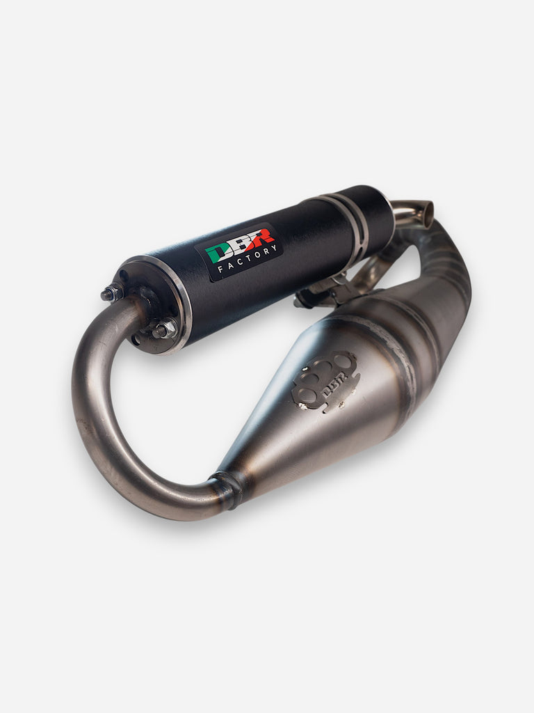Marmitta DBR Minarelli Orizzontale - Scarico Base 50-70cc - DBR Factory