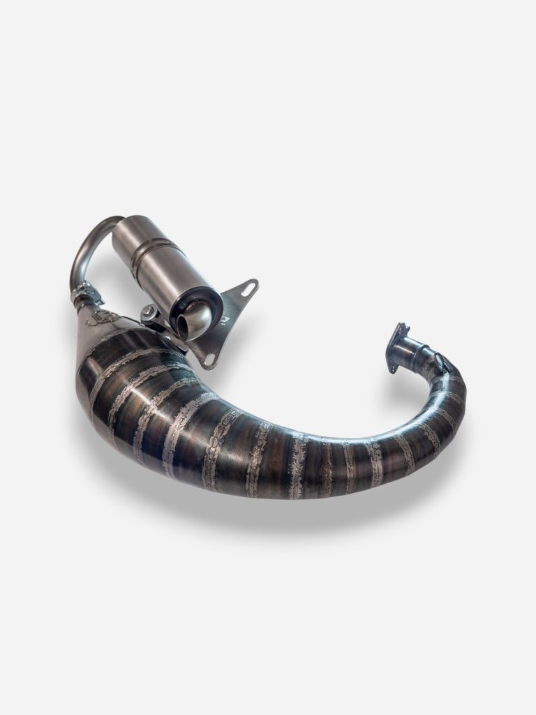 Marmitta DBR Minarelli Verticale Trofeo - MBK Booster Spirit, Next Generation e Stunt - Yamaha Zuma e Slider - DBR Factory