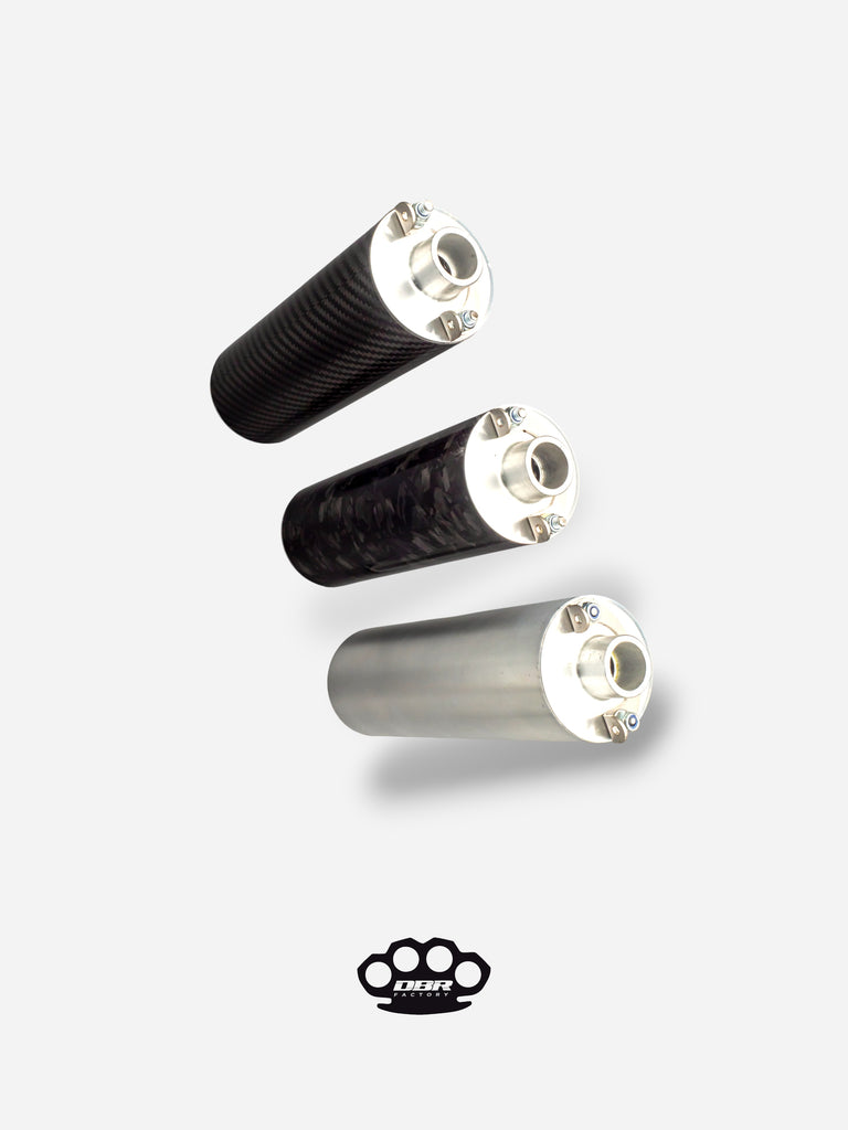 DBR Silenziatore Universale Moped 150mm e 190mm - Diametro 19mm e 20mm - DBR Factory
