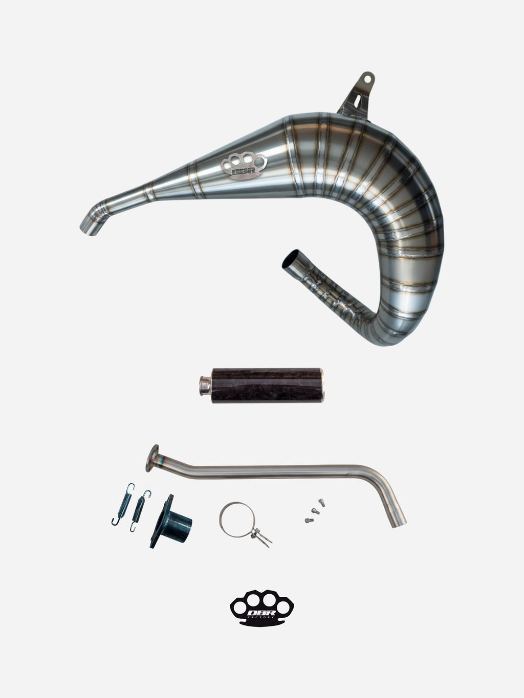 DBR Scarico Completo in Titanio YAMAHA BLASTER 200cc ATV 1988–2009