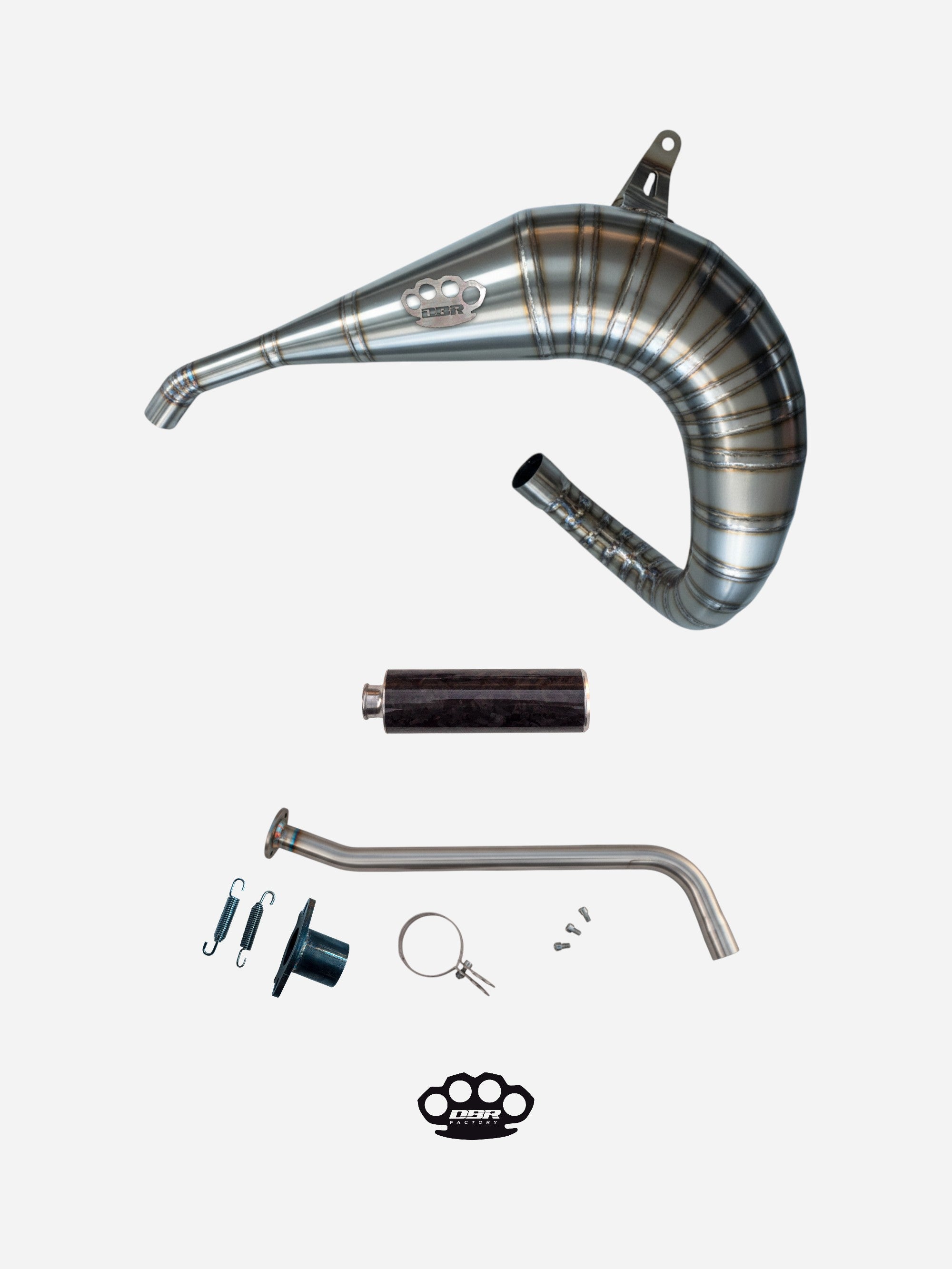 DBR Scarico Completo in Titanio YAMAHA BLASTER 200cc ATV 1988–2009