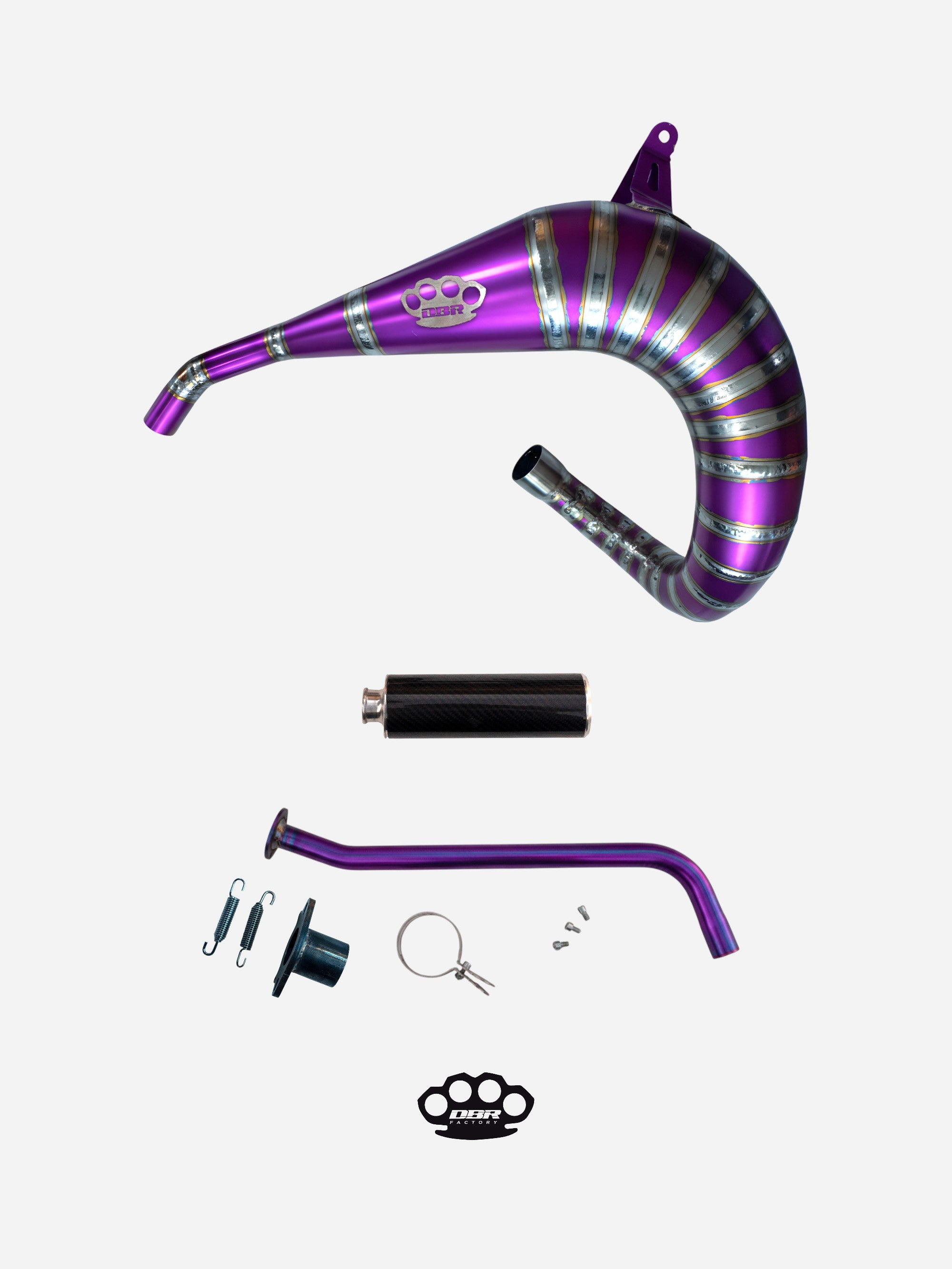 DBR Scarico Completo in Titanio YAMAHA BLASTER 200cc ATV 1988–2009