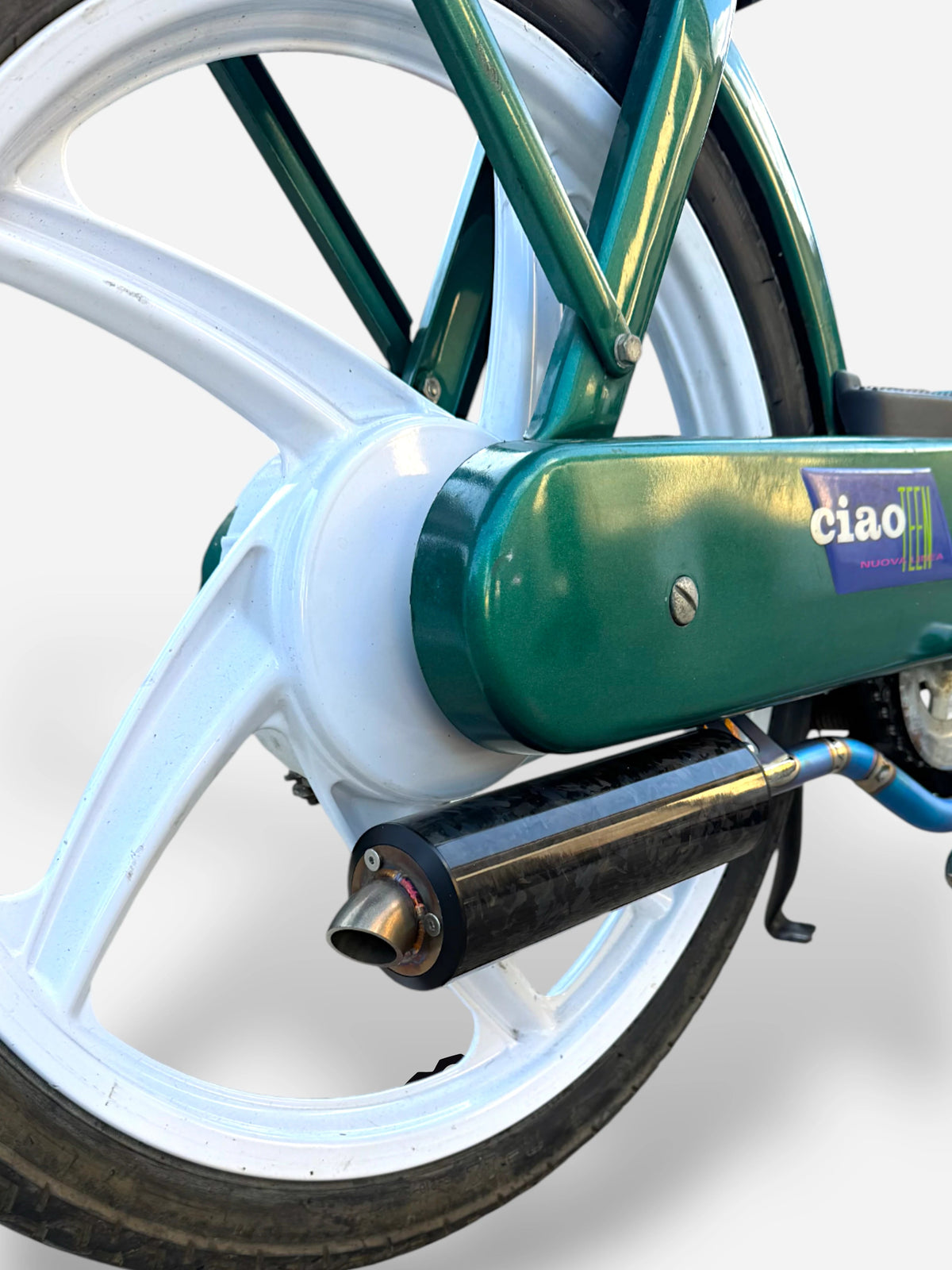 DBR Marmitta Titanio Wyvern - Piaggio Ciao e Bravo (Slitta Originale) - Vista 18