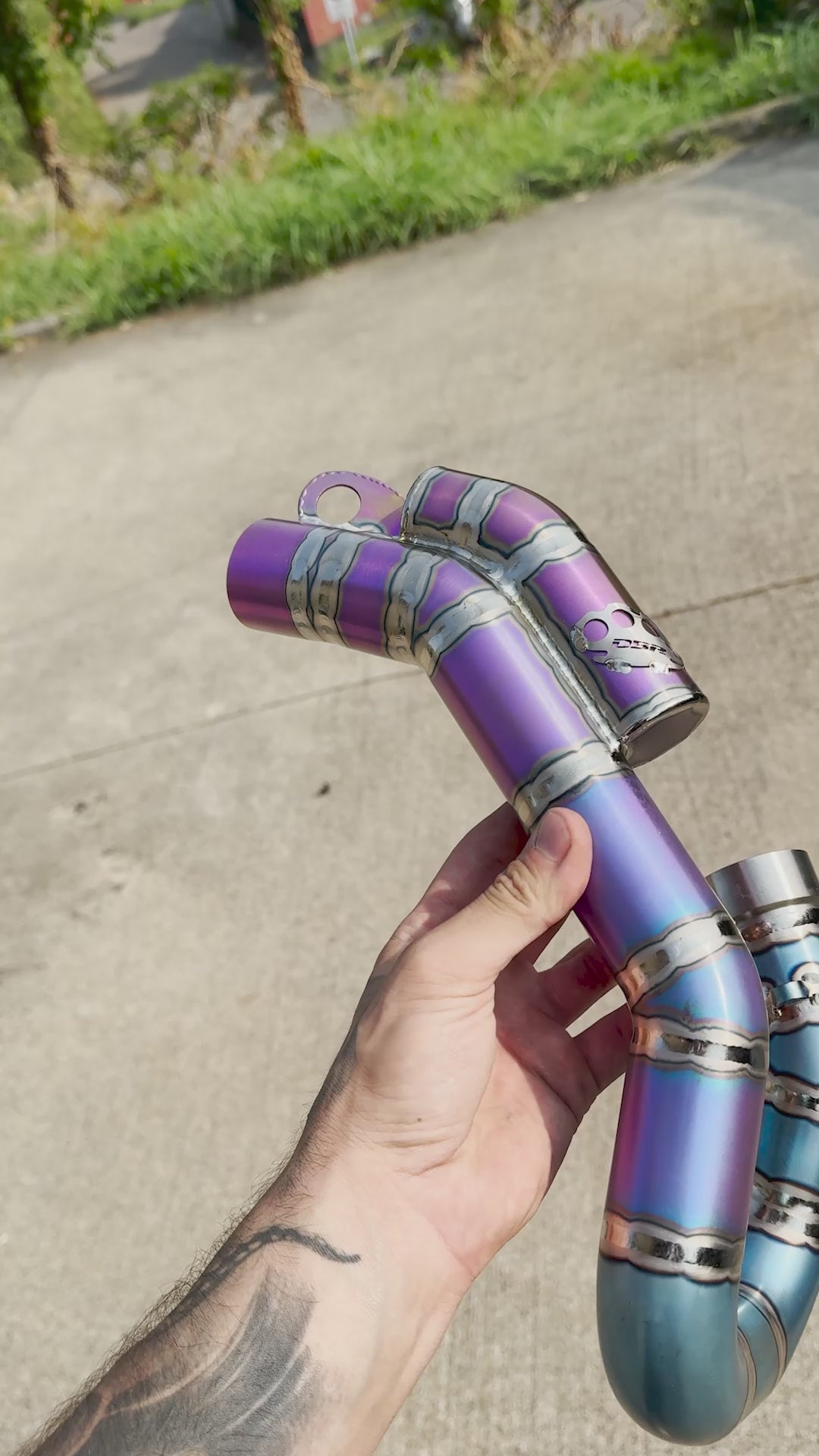 Collettore di Scarico DBR 4T Titanium - KTM, Husqvarna e Gas Gas